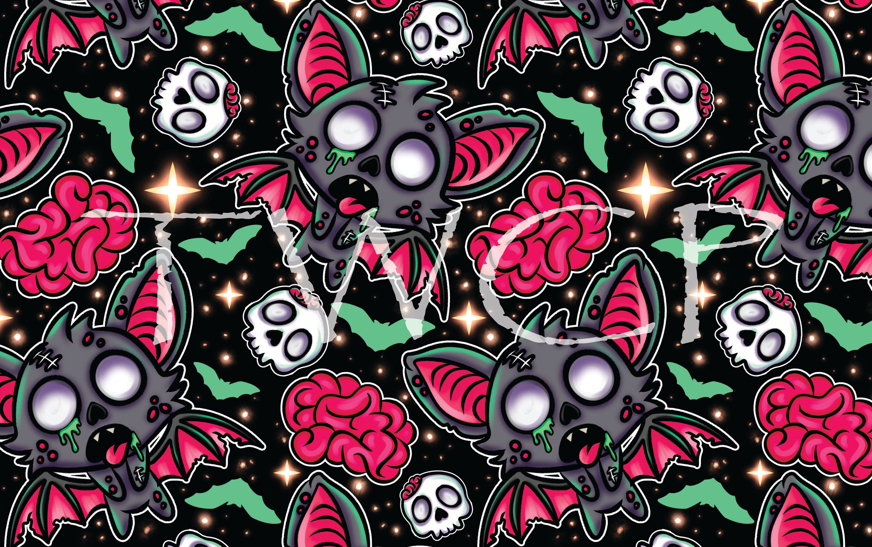 Illuminated Ink Digitals - Zombie Bat