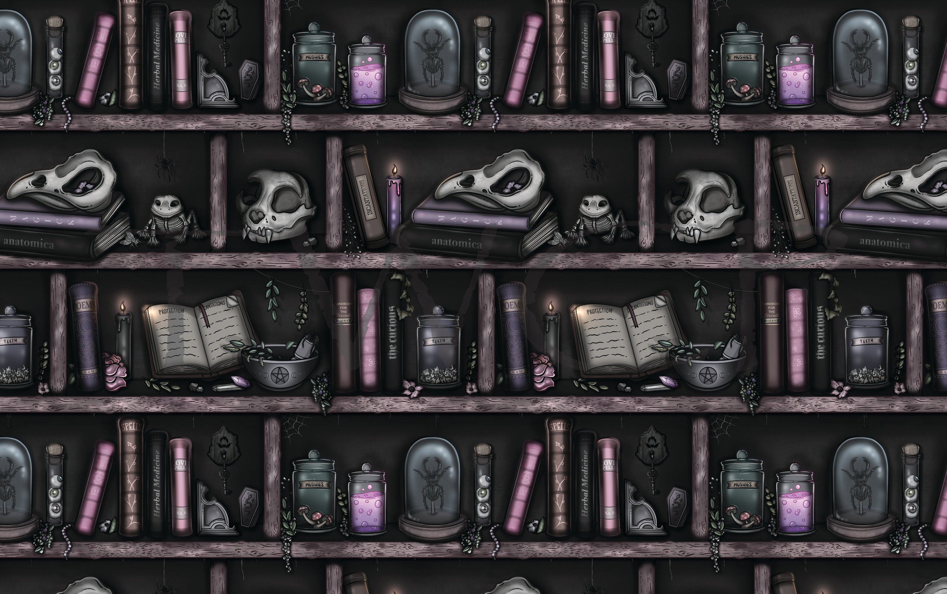 Love, Kyr - Haunted Curio Shelf Grey