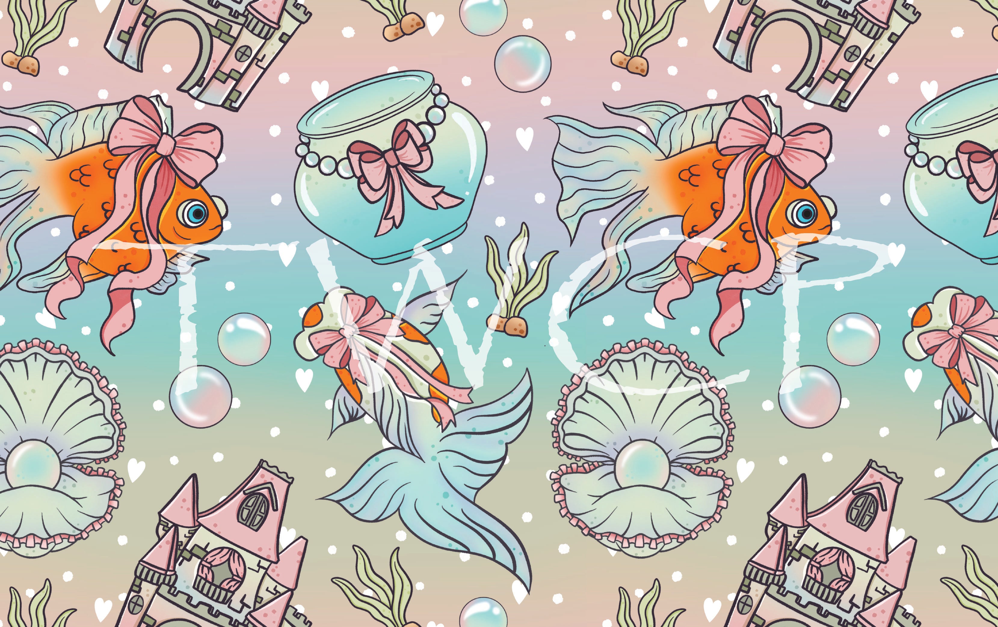 Whimsy Pixie Designs - Coquette Fishy Ombre