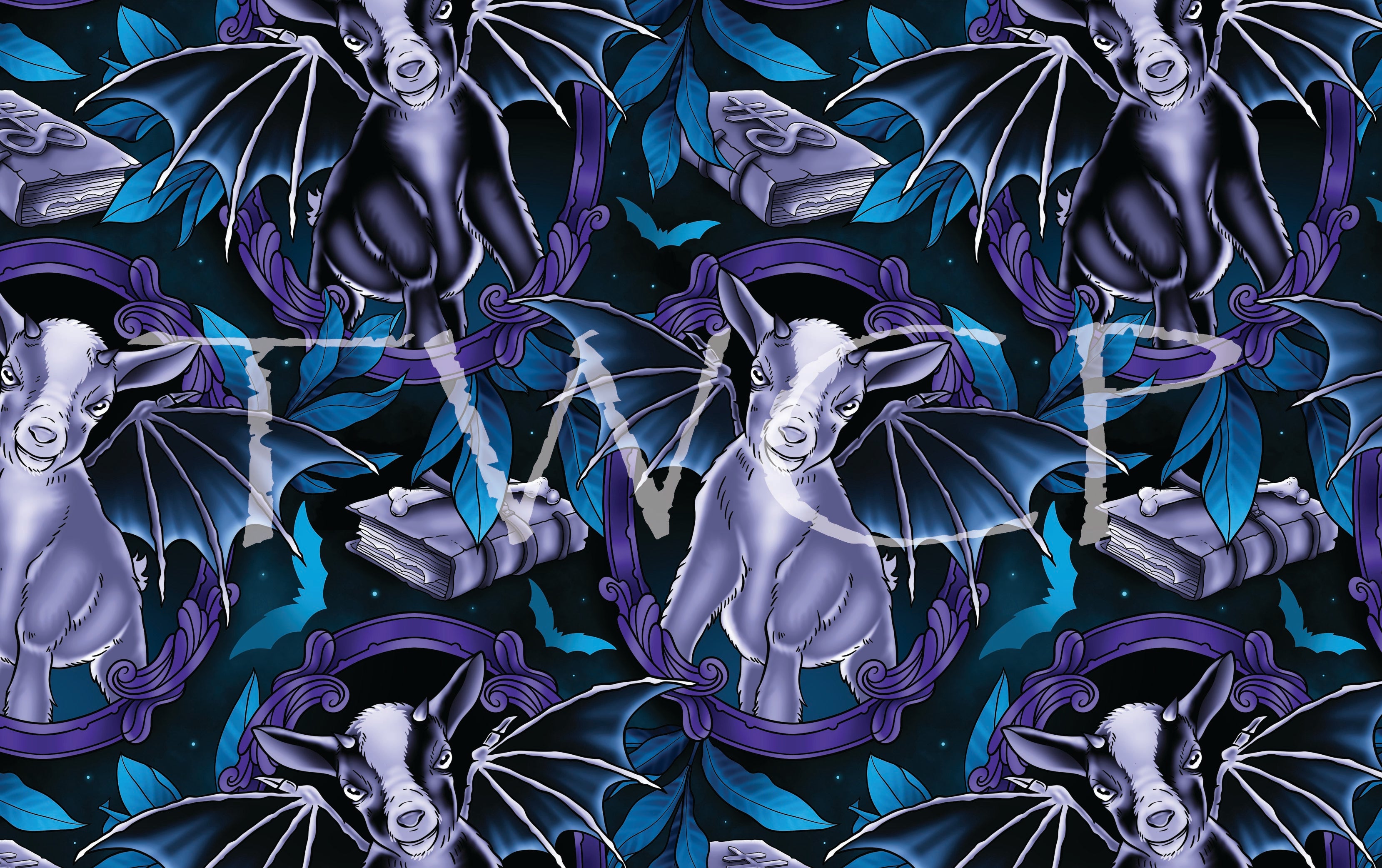 Anima Defessus - Framed Capra Propheta Teal (Anniversary Collection)