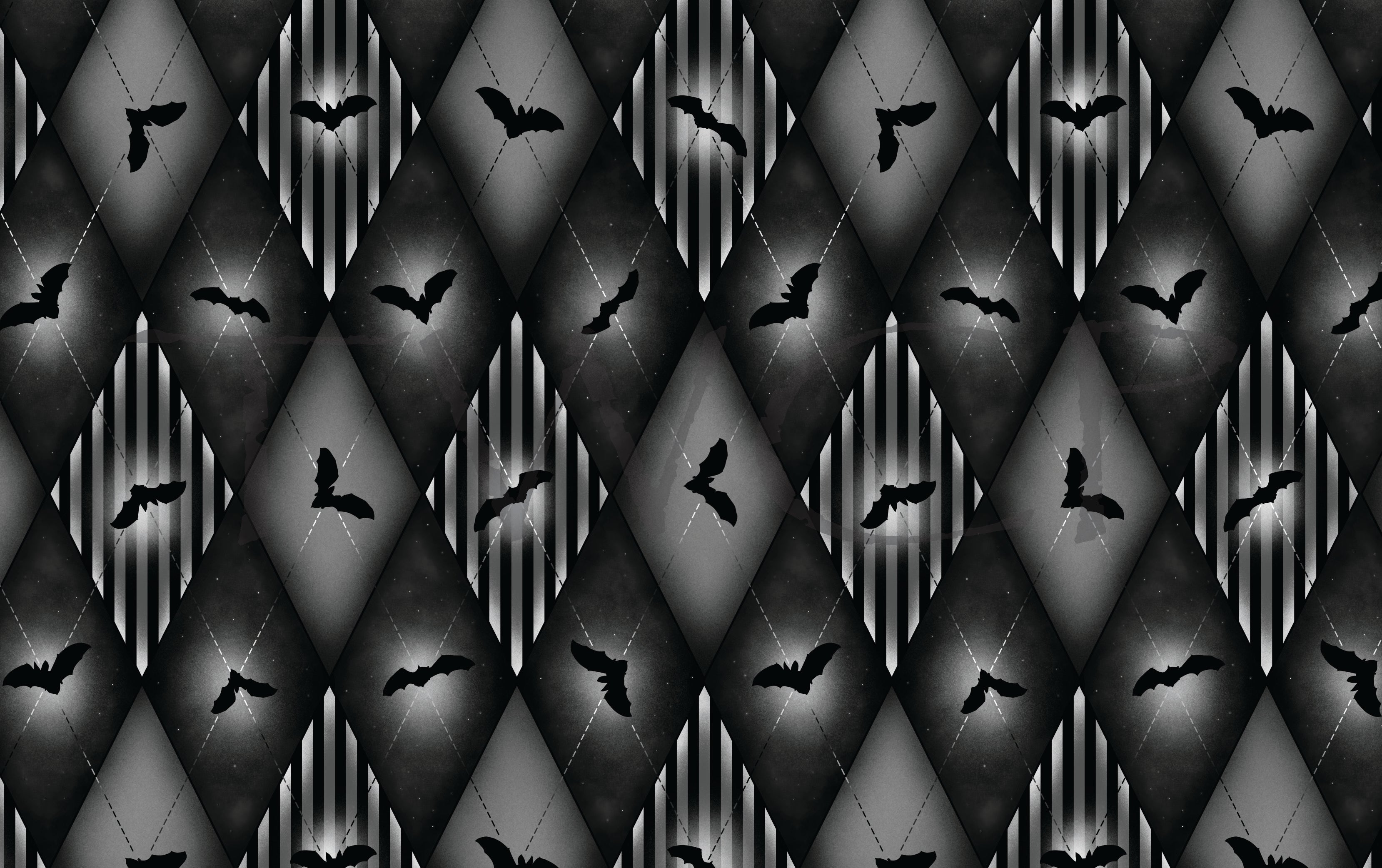 Anima Defessus - Batty Argyle Black and Grey