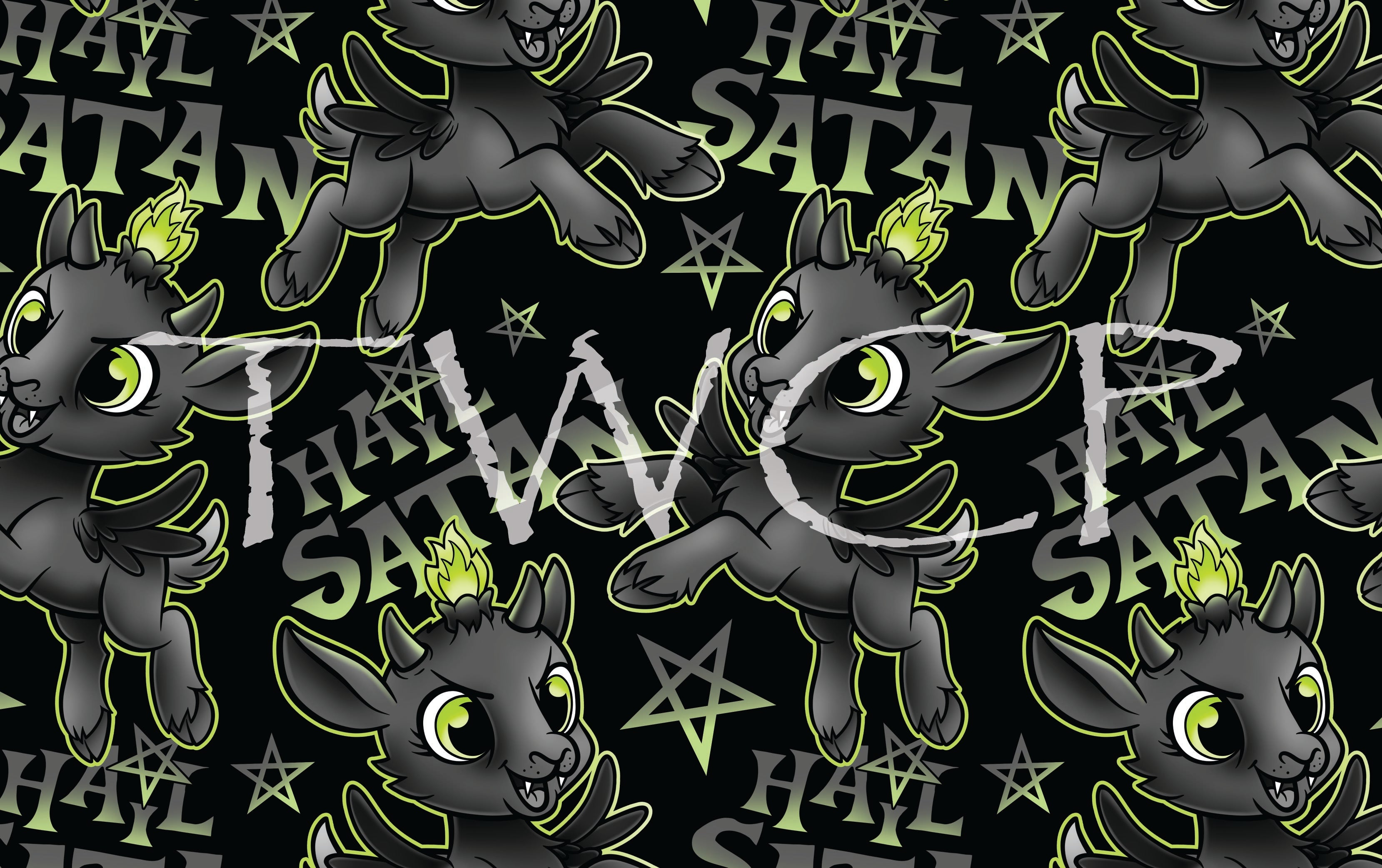 Anima Defessus - Capra Bellus - Hail Satan Green