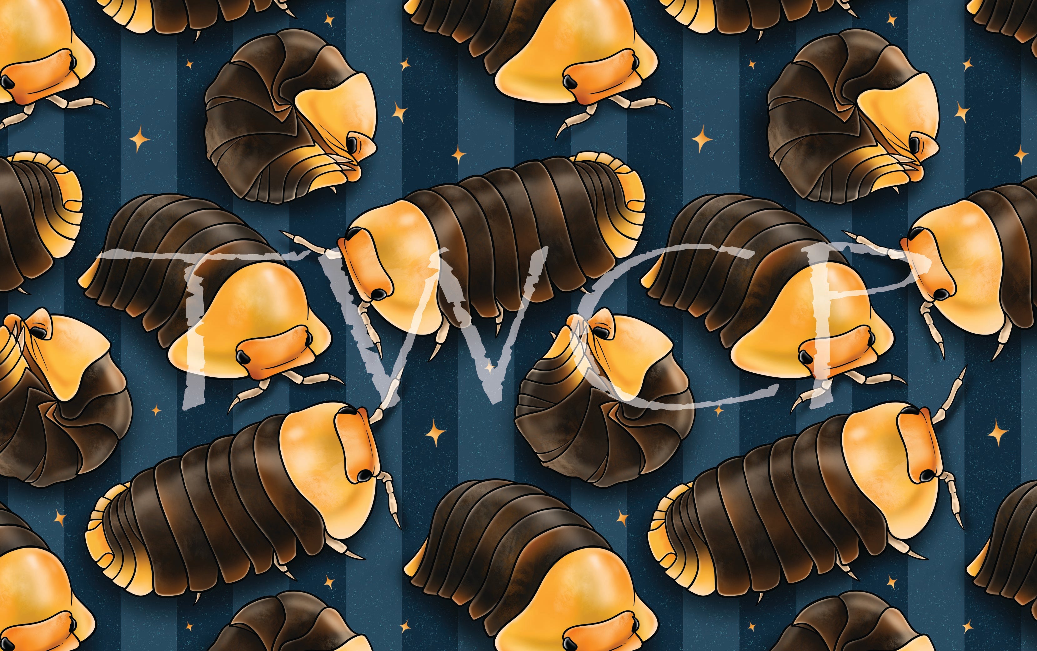 Anima Defessus - Cubaris Isopods Rubber Duckies Grey Stripes