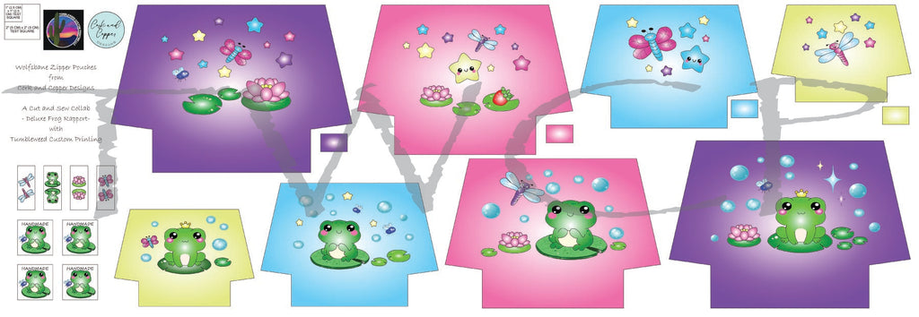 Cork & Copper Designs - The Wolfsbane Zipper Pouch - Frogs (C&CD Exclusive)