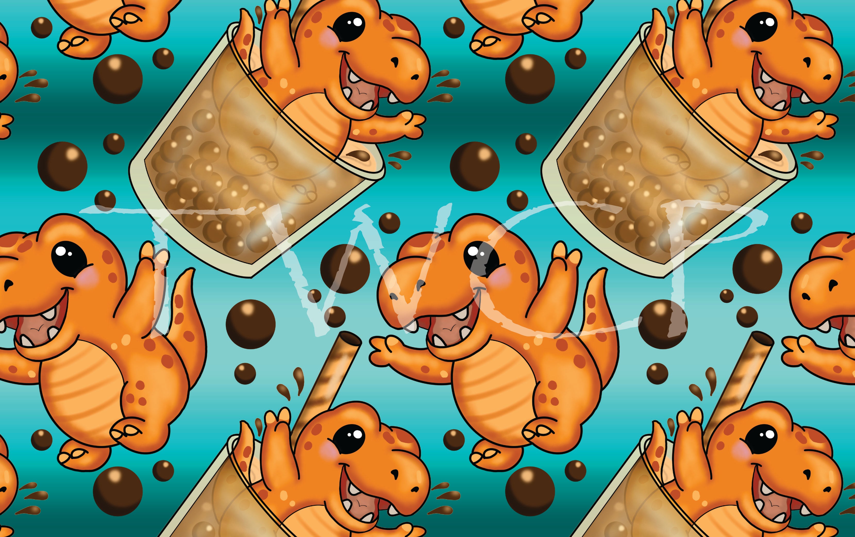 Cauldron & Quill - Boba Tea-Rex Blue