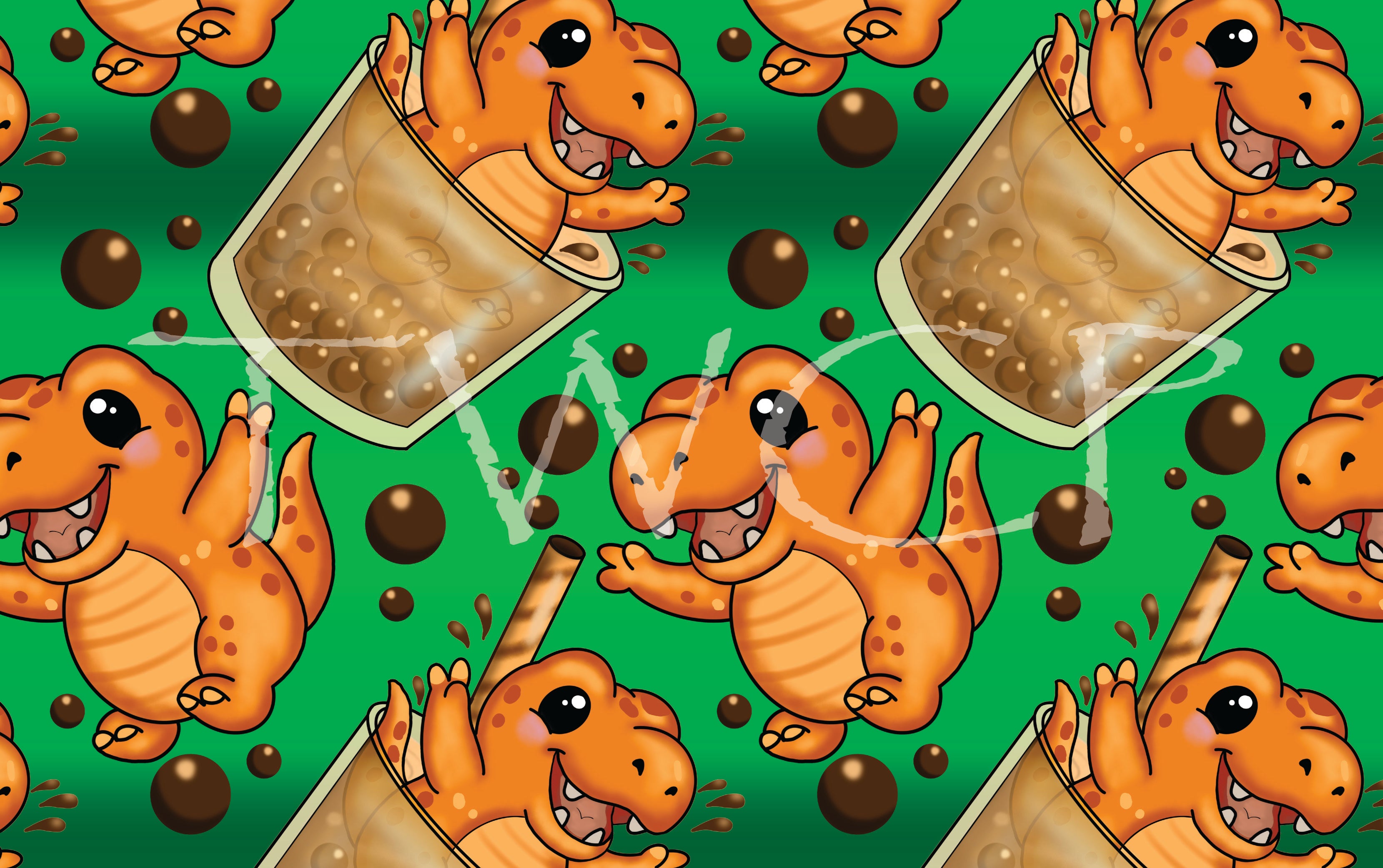 Cauldron & Quill - Boba Tea-Rex Green