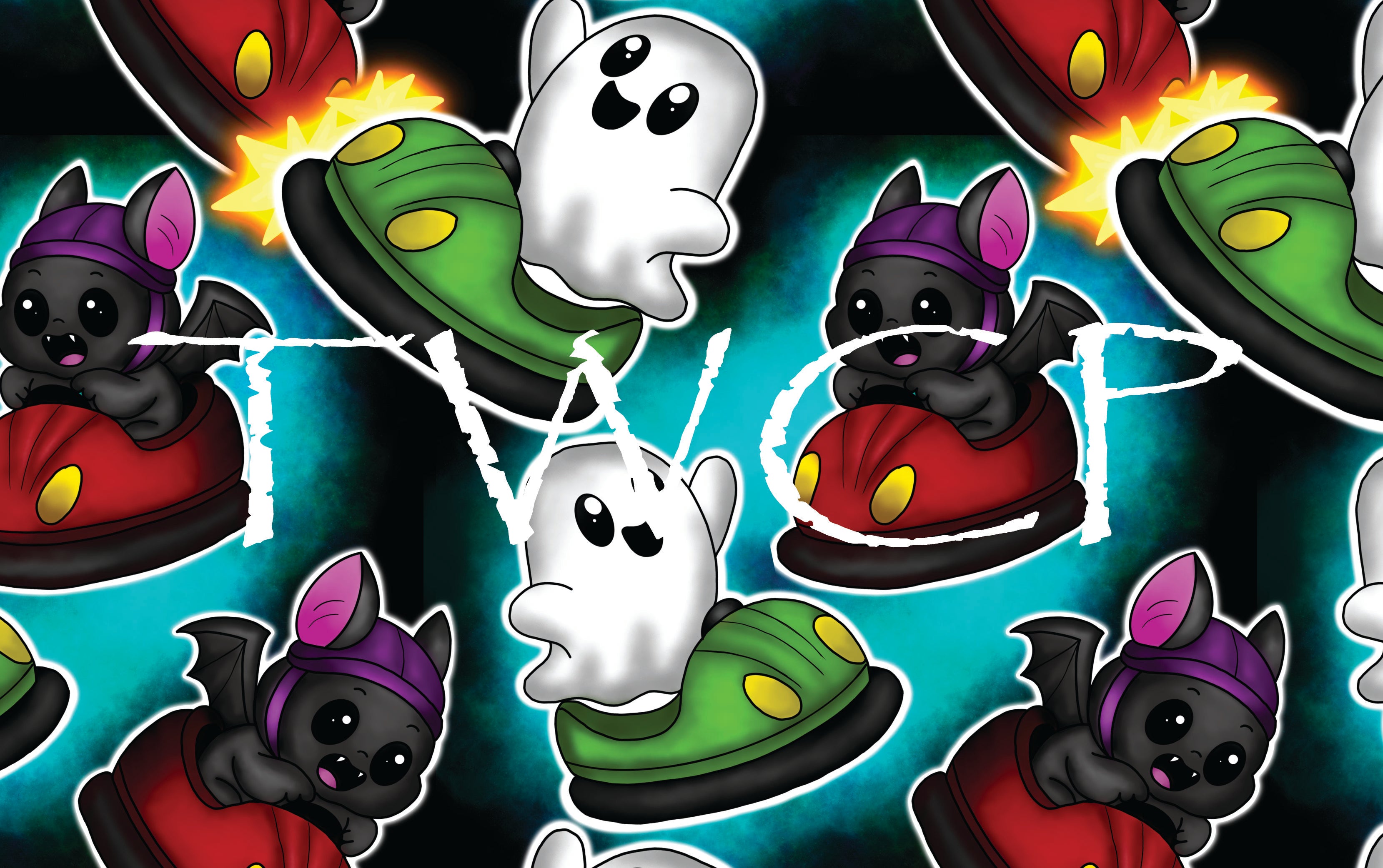 Cauldron & Quill - Bumper Cars Black Glow