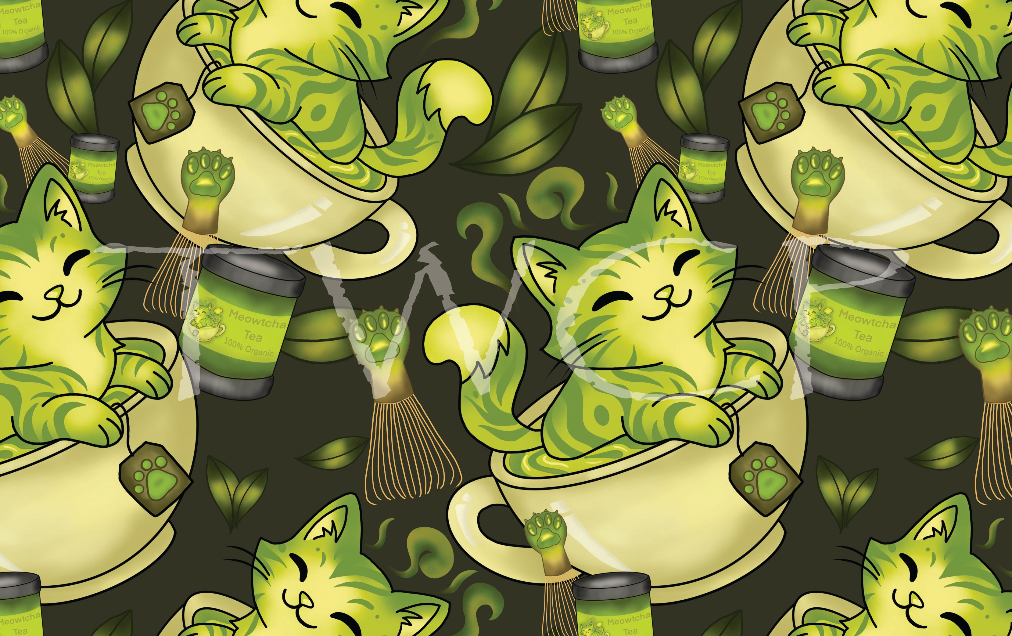 Cauldron & Quill - Meowtcha Grey Green