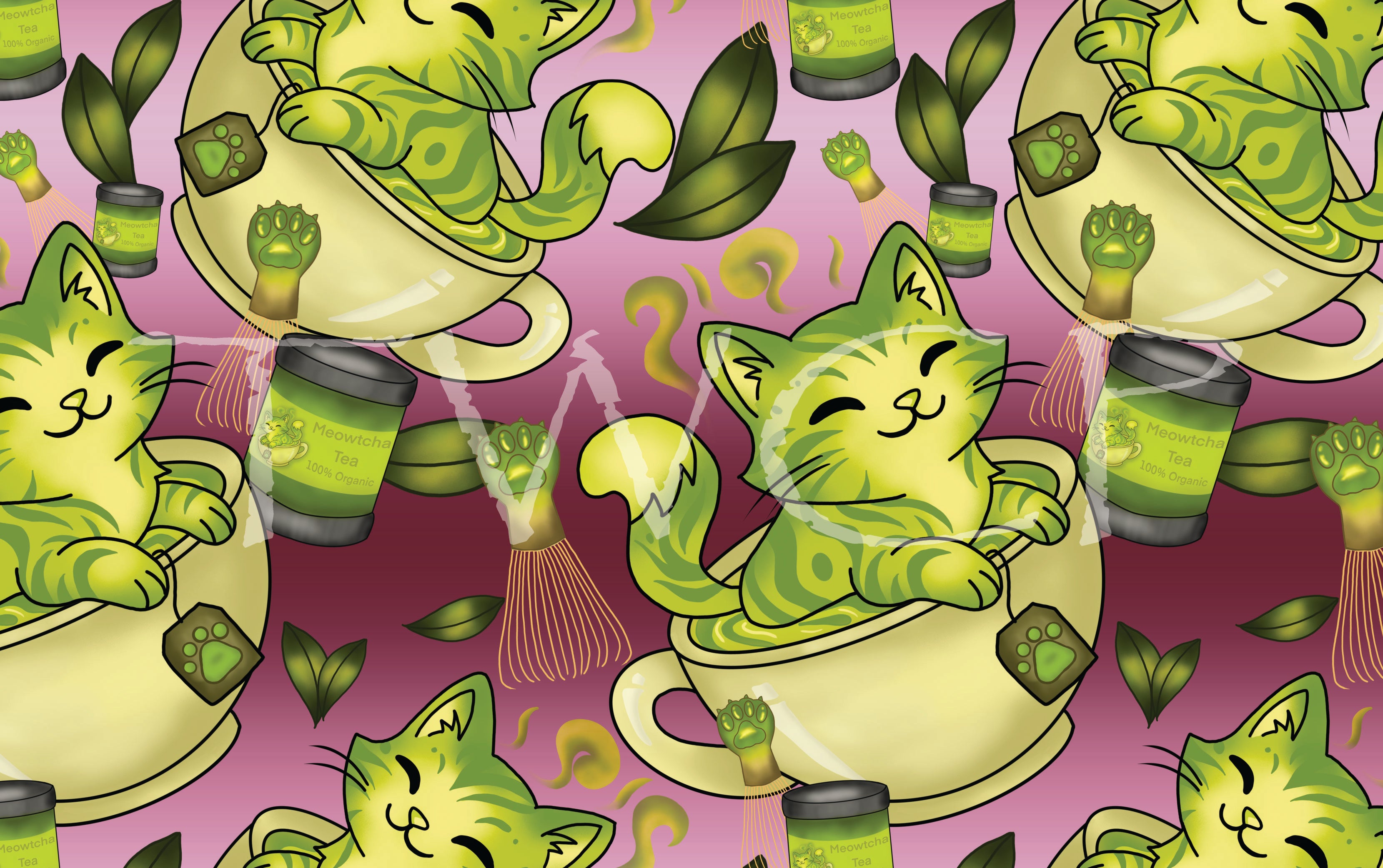 Cauldron & Quill - Meowtcha Pink Ombre