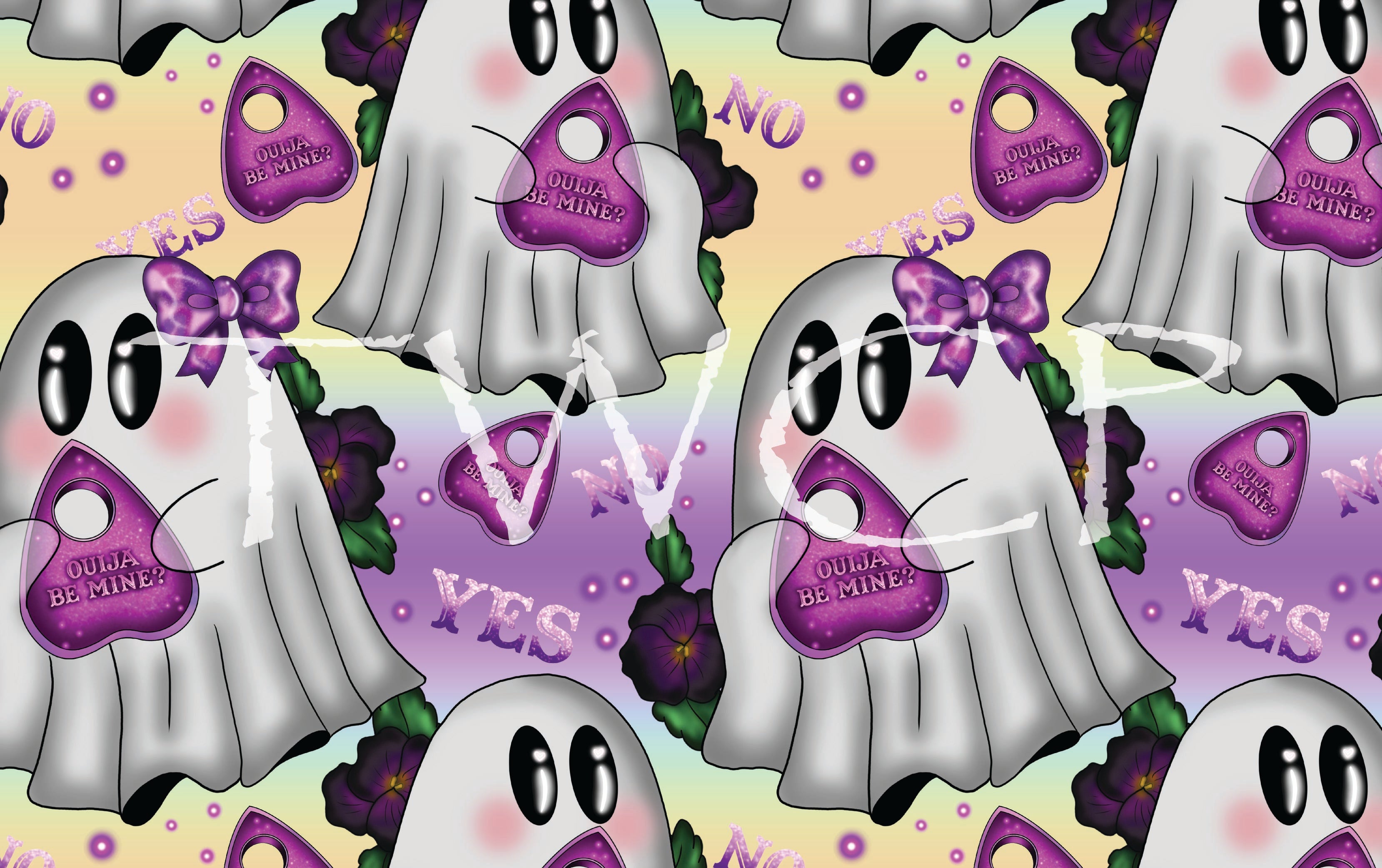 Cauldron & Quill - Patreon Exclusive January 2025 - Ouija Ghostie Pink Pastel