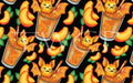 Cauldron & Quill - Peach Bat-Tea Black