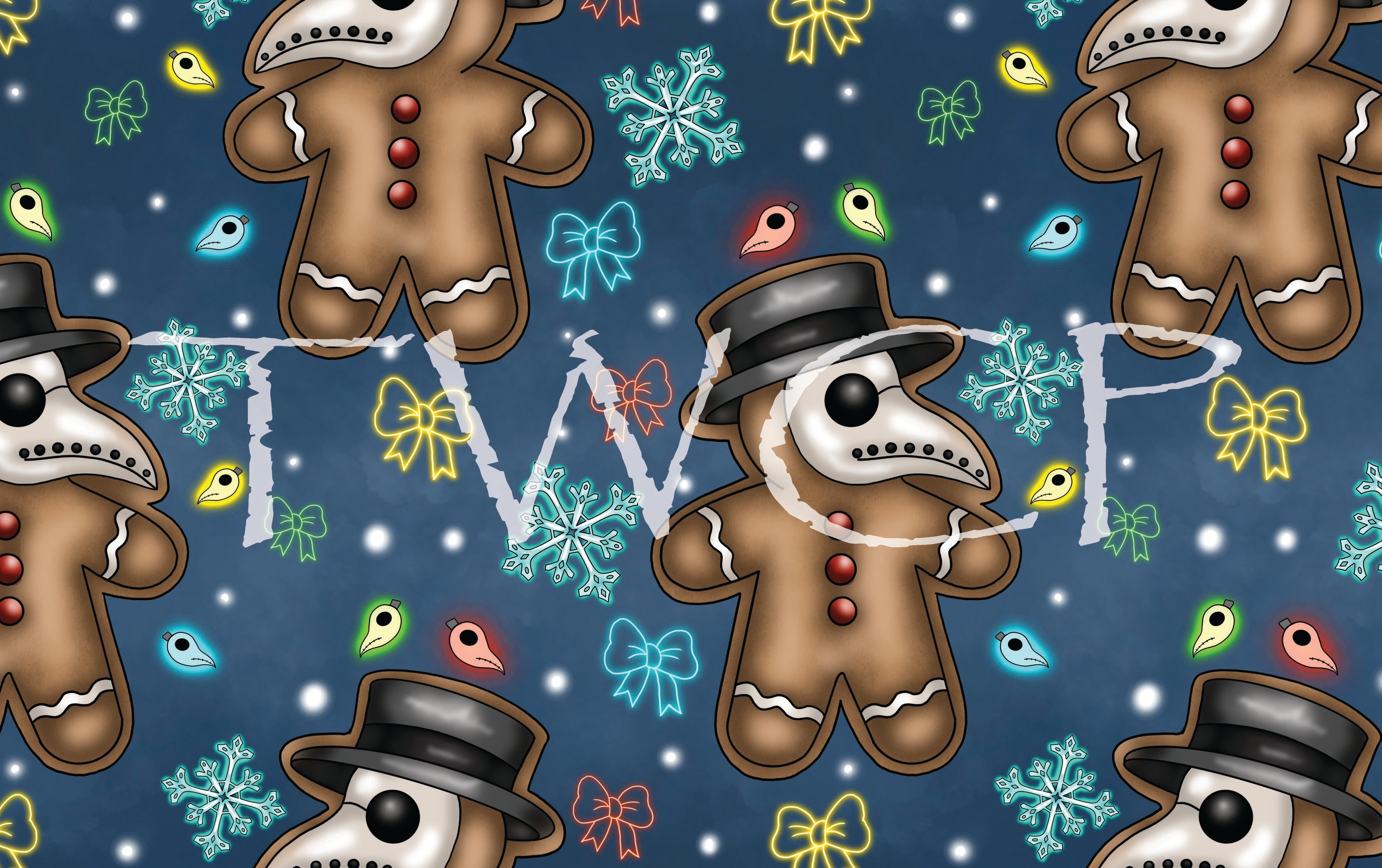 Cauldron & Quill - Plague Holidays Coordinate Blue