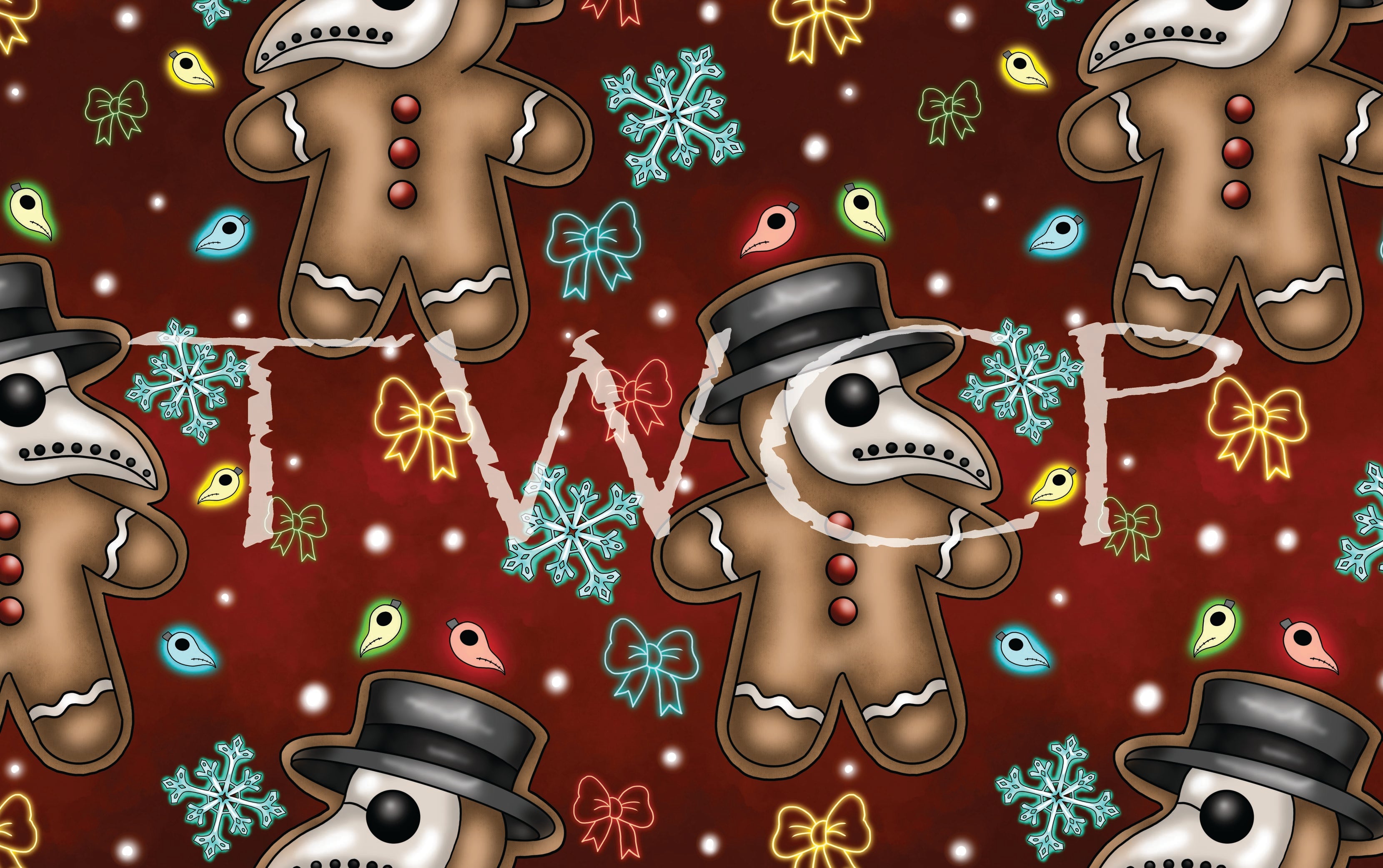 Cauldron & Quill - Plague Holidays Coordinate Red