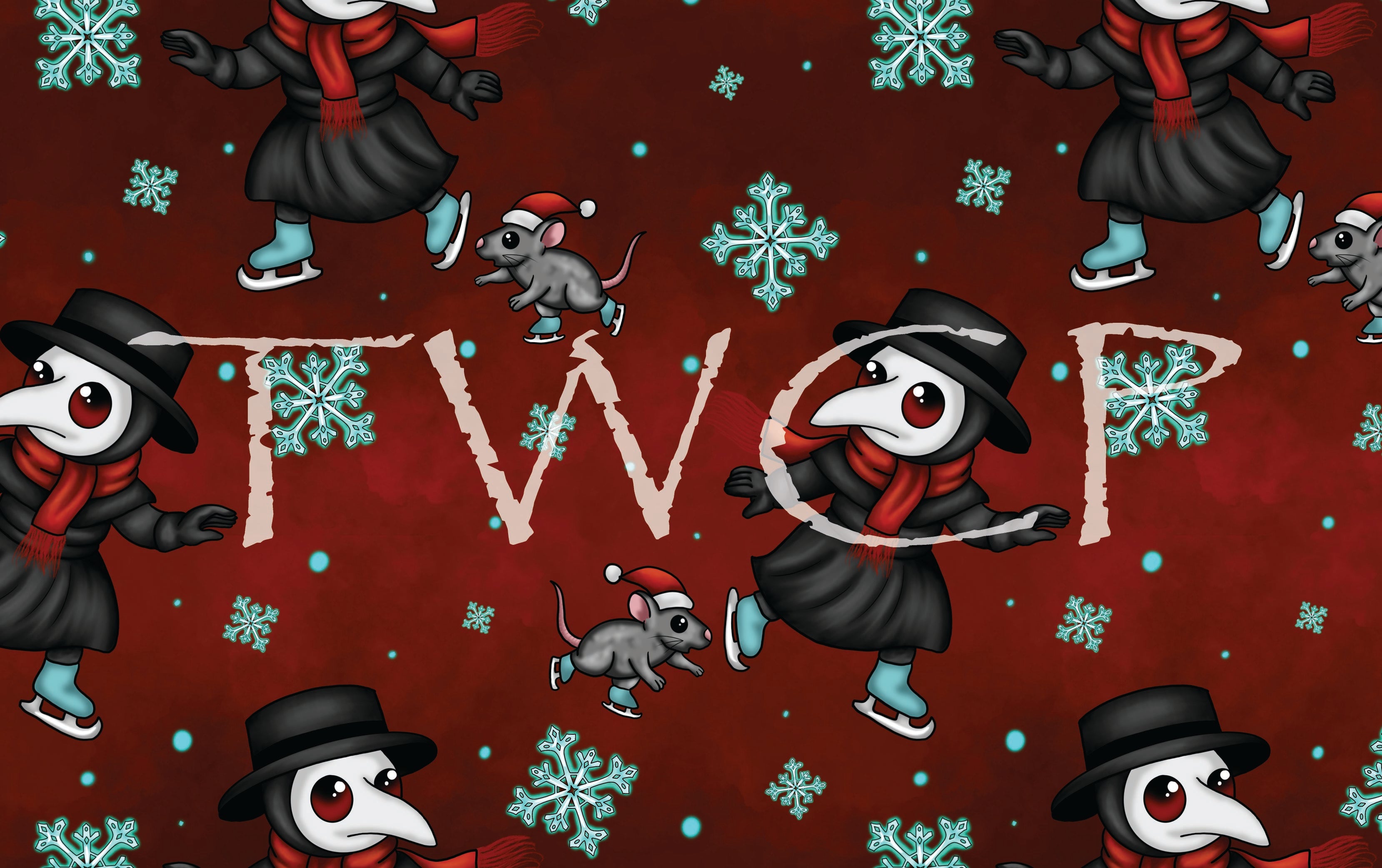 Cauldron & Quill - Plague Holidays Gift Ice Skating Red