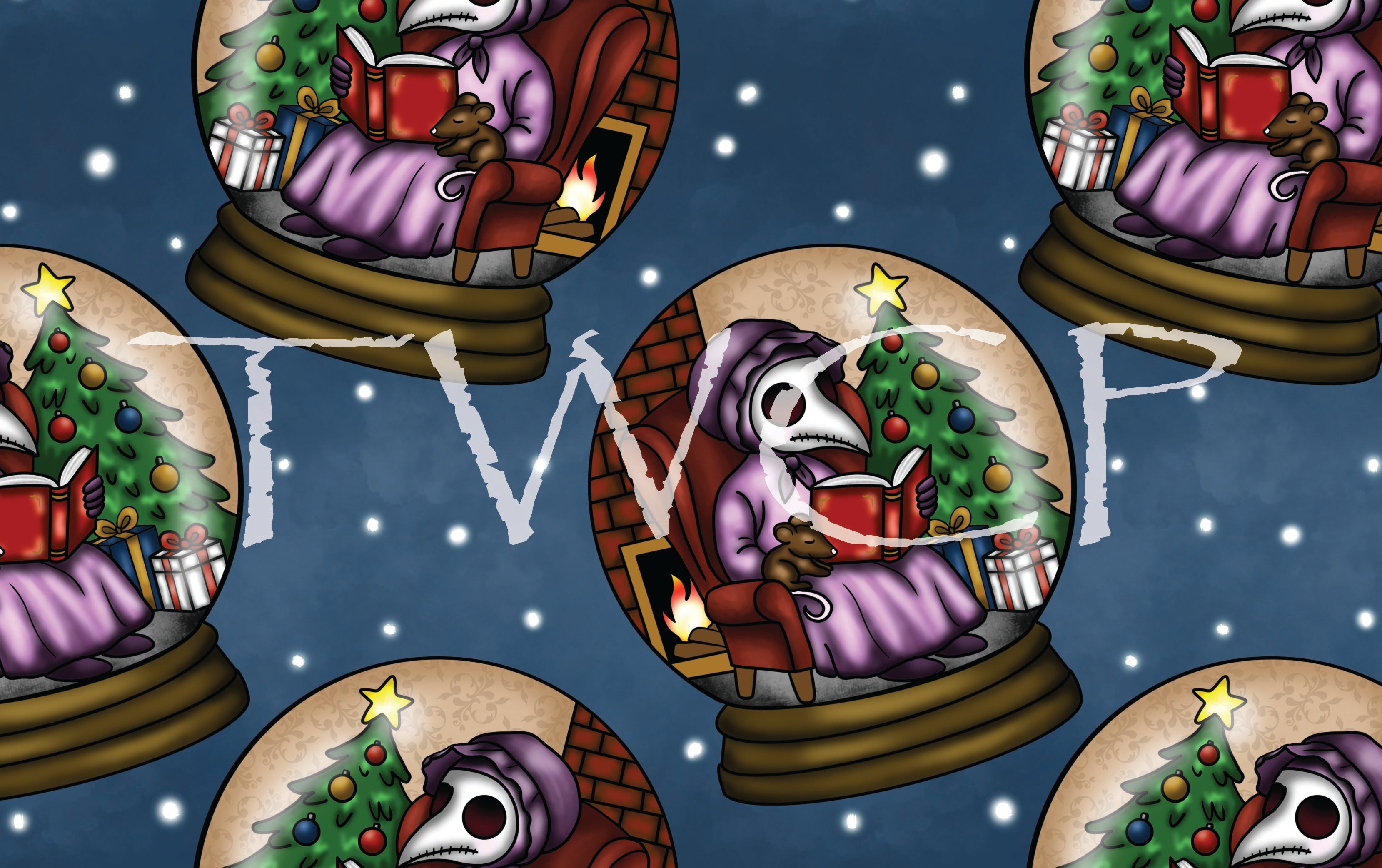 Cauldron & Quill - Plague Holidays Snowglobe Storytime Blue