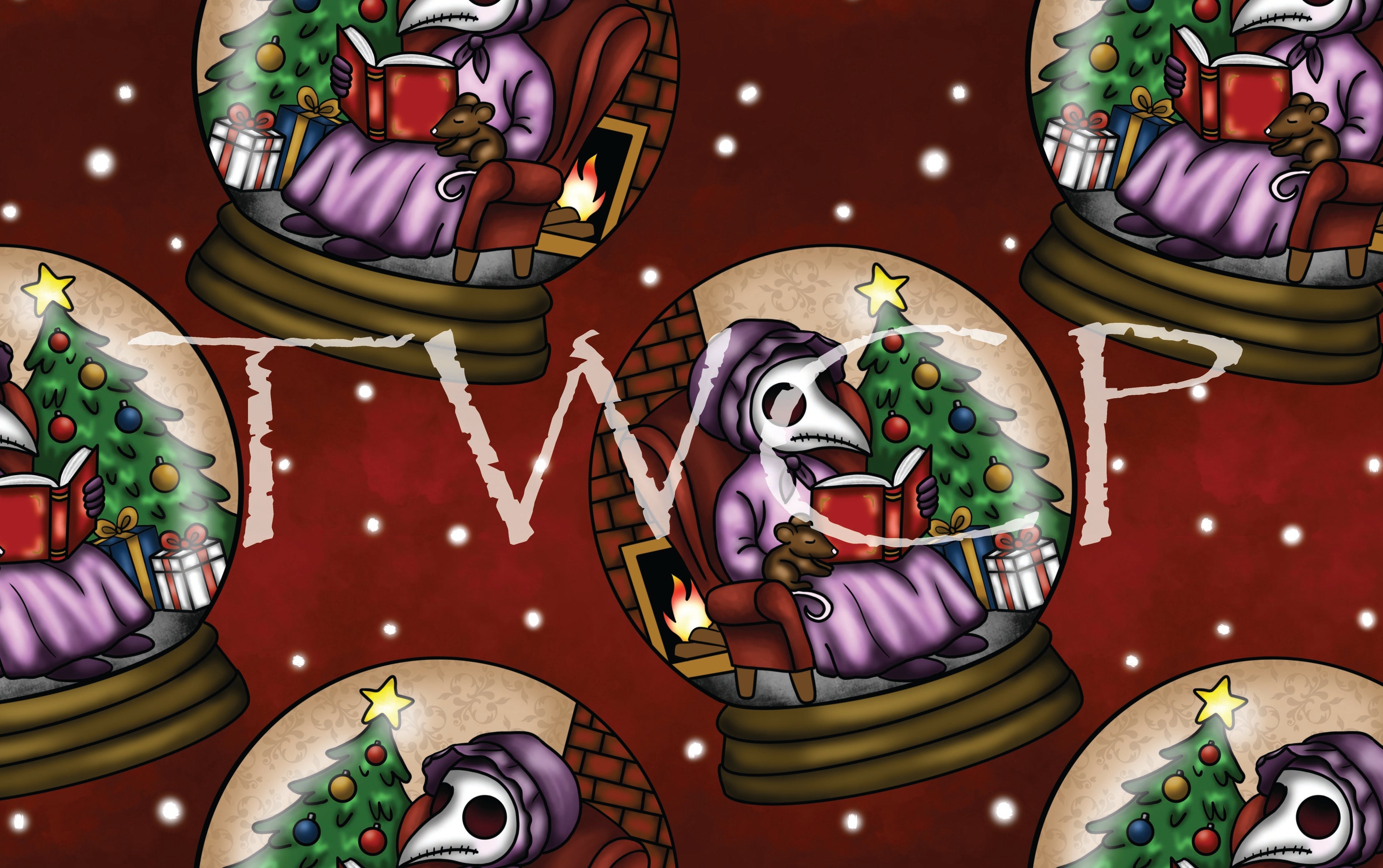 Cauldron & Quill - Plague Holidays Snowglobe Storytime Red