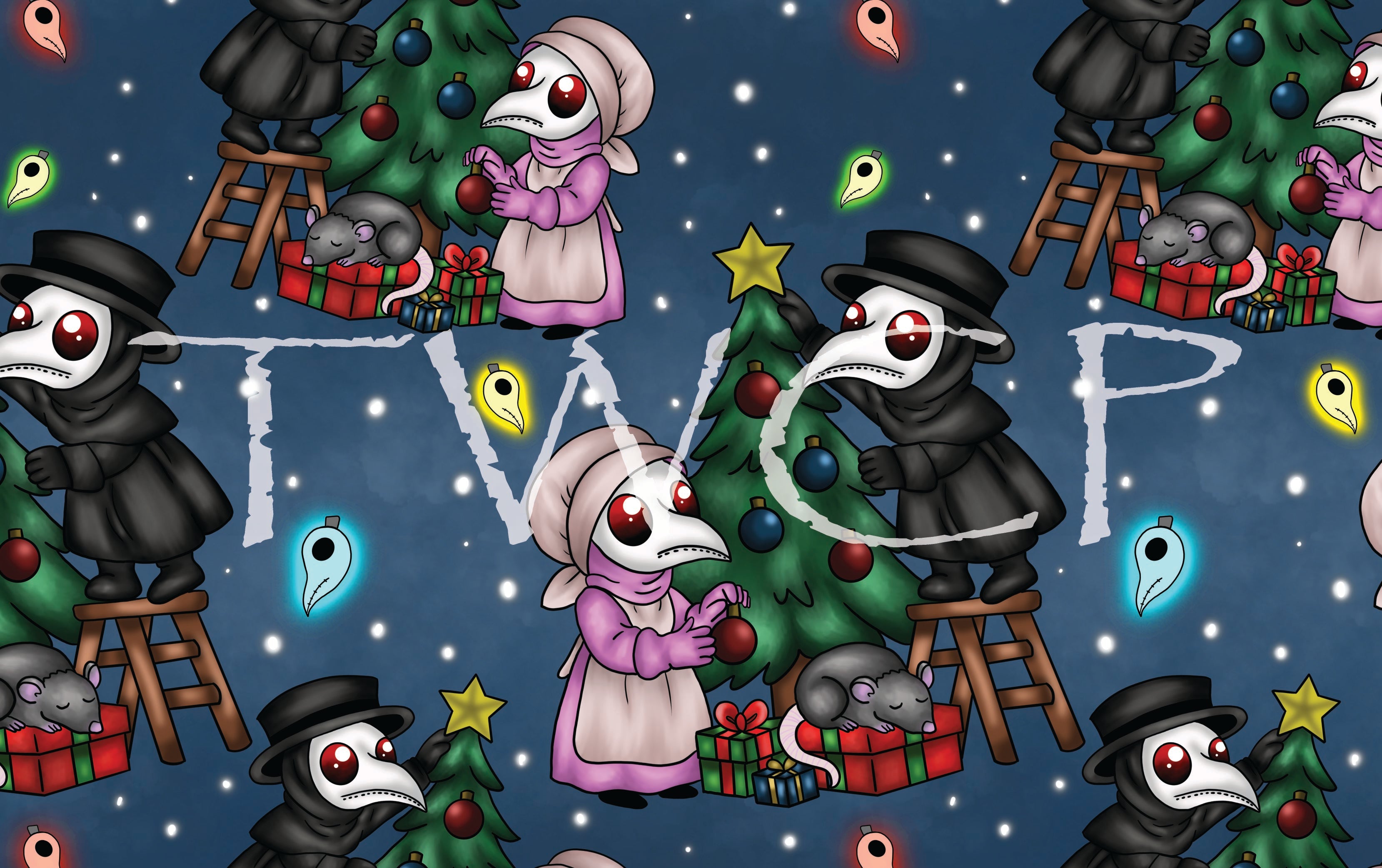 Cauldron & Quill - Plague Holidays Tree Setup Blue