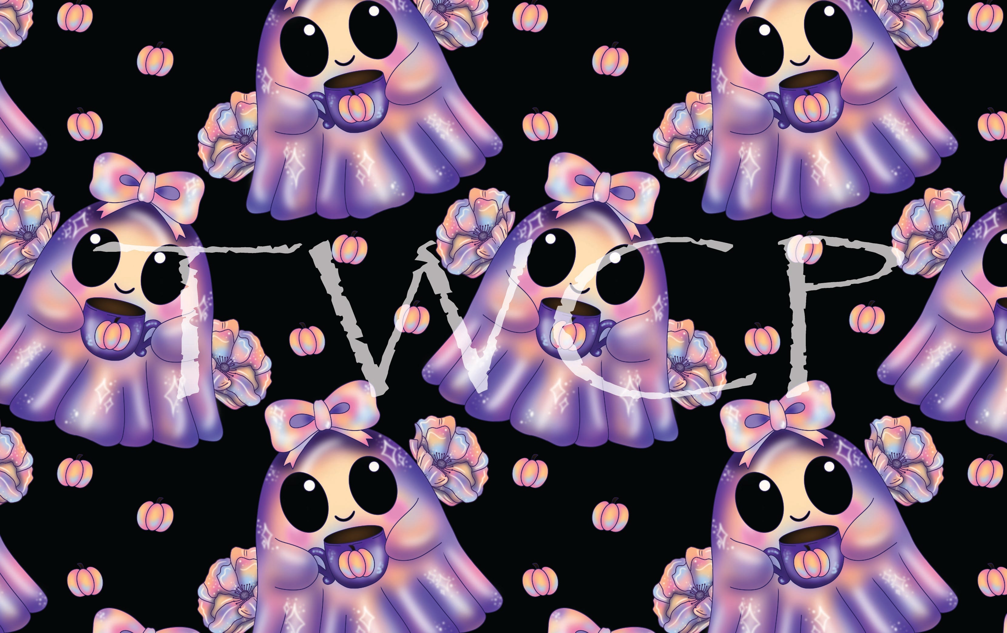 Cauldron & Quill - Pumpkin Ghosts Black