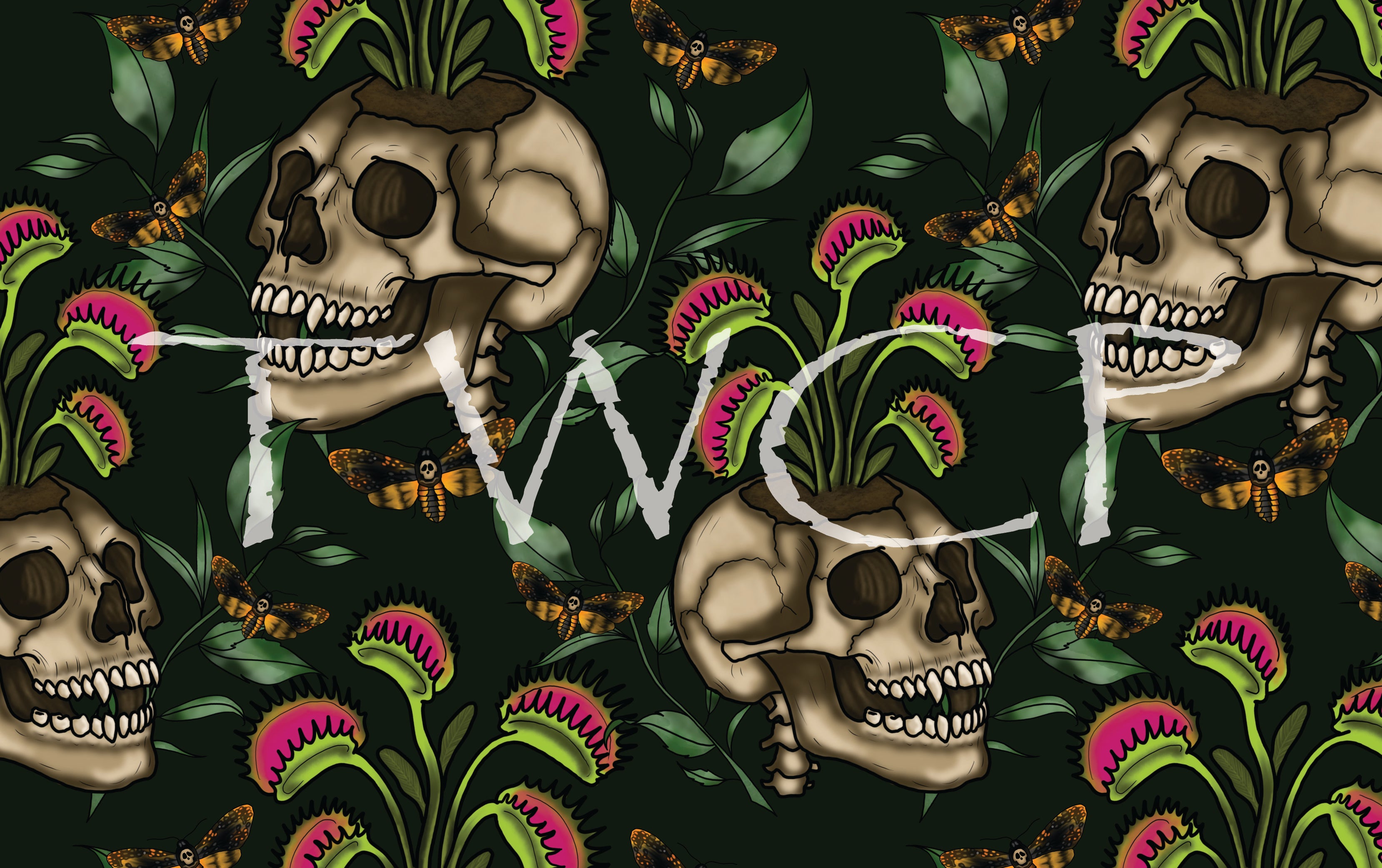 Cauldron & Quill - Skull Venus Fly Trap Green