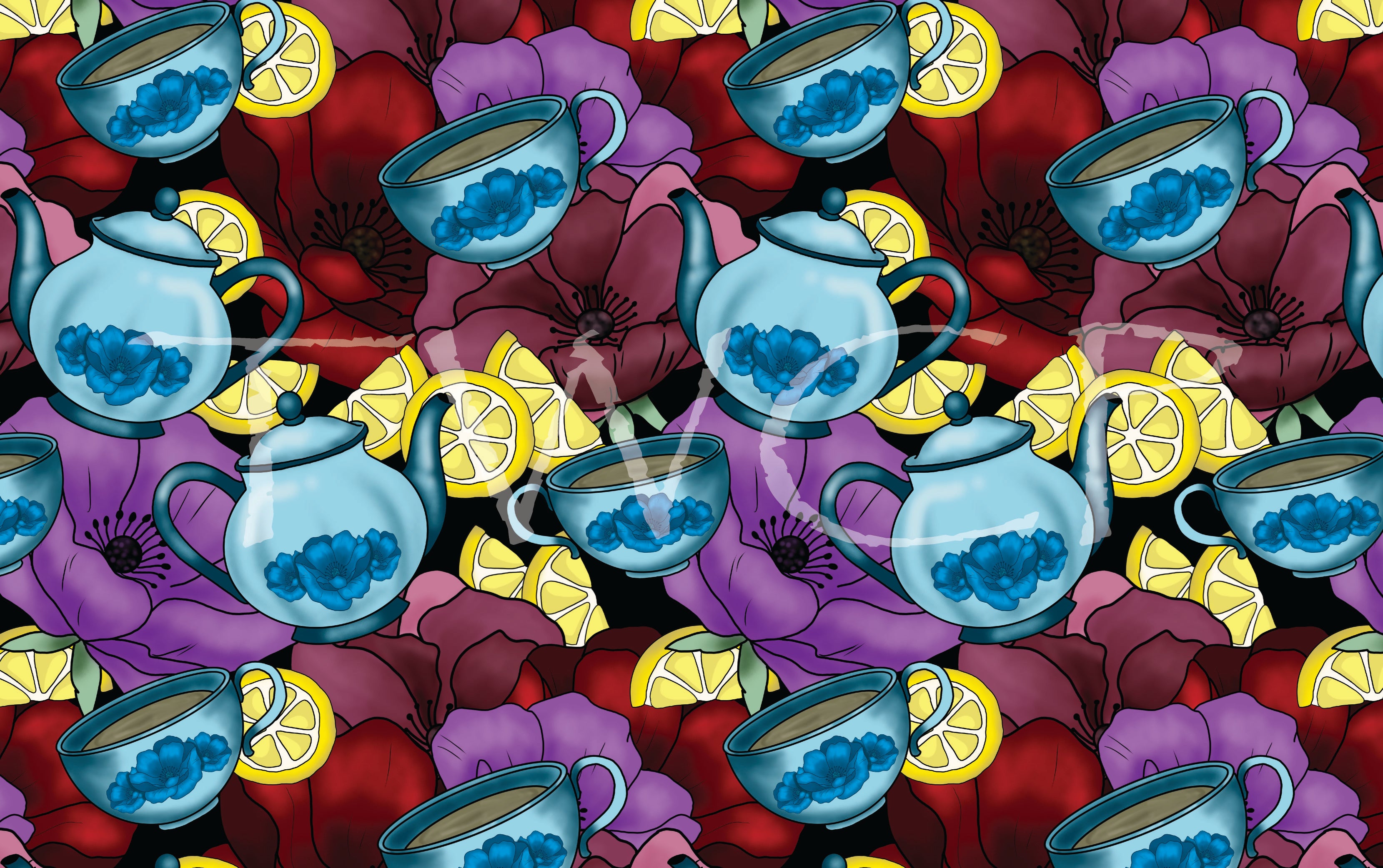 Cauldron & Quill - Tea Party Coord Black