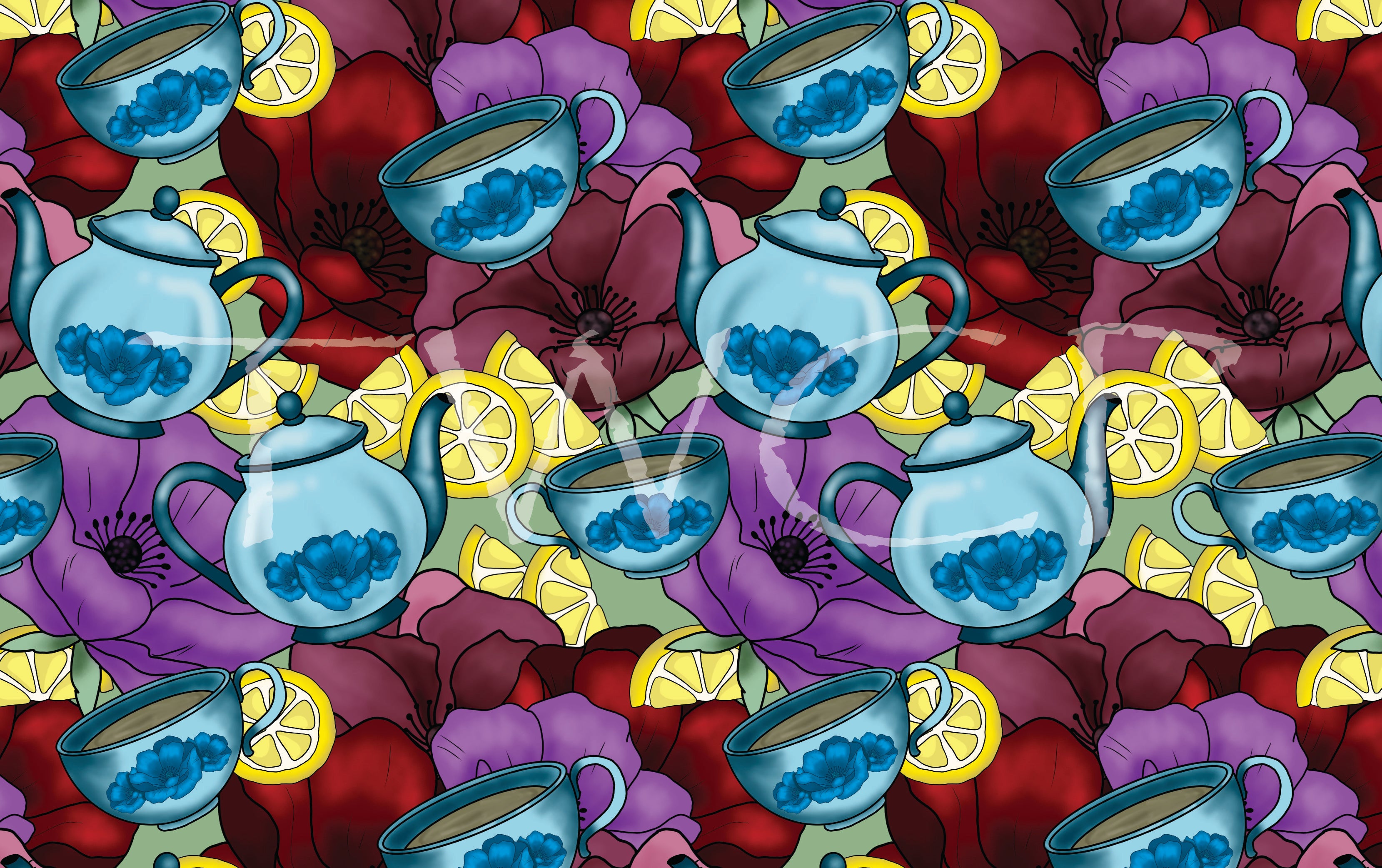 Cauldron & Quill - Tea Party Coord Sage