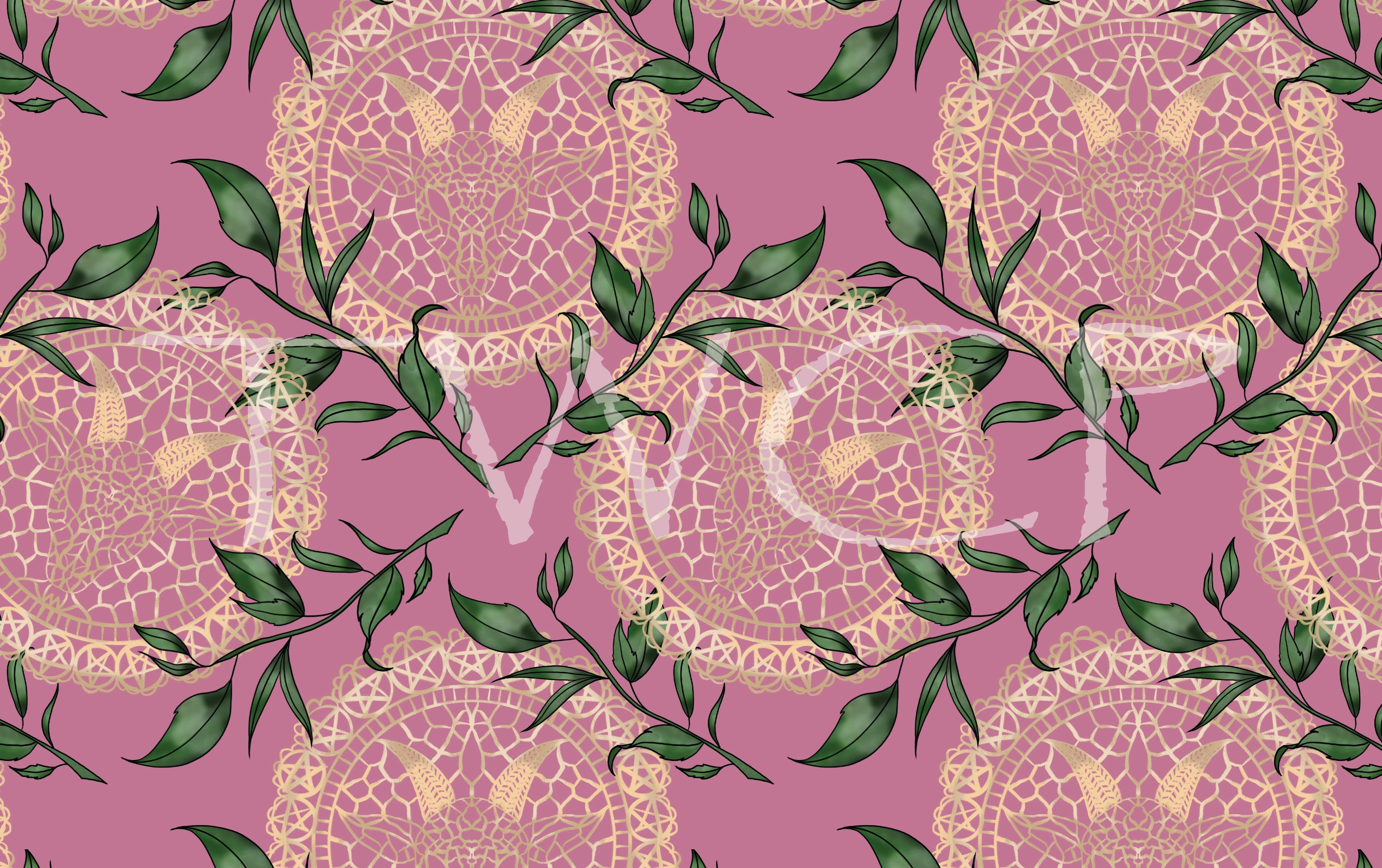 Cauldron & Quill - Tea Party Doilies Coord Pink