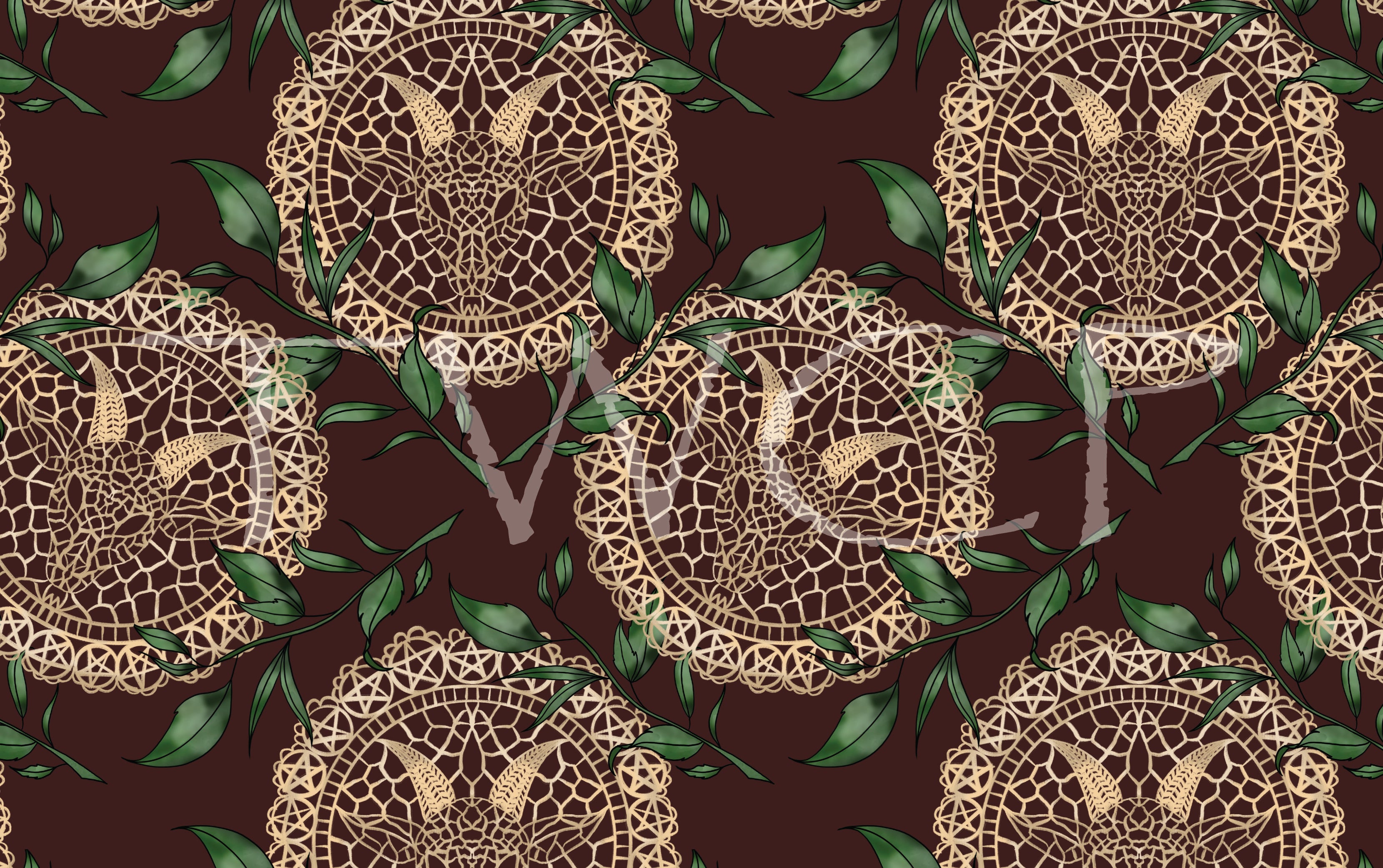 Cauldron & Quill - Tea Party Doilies Coord Red