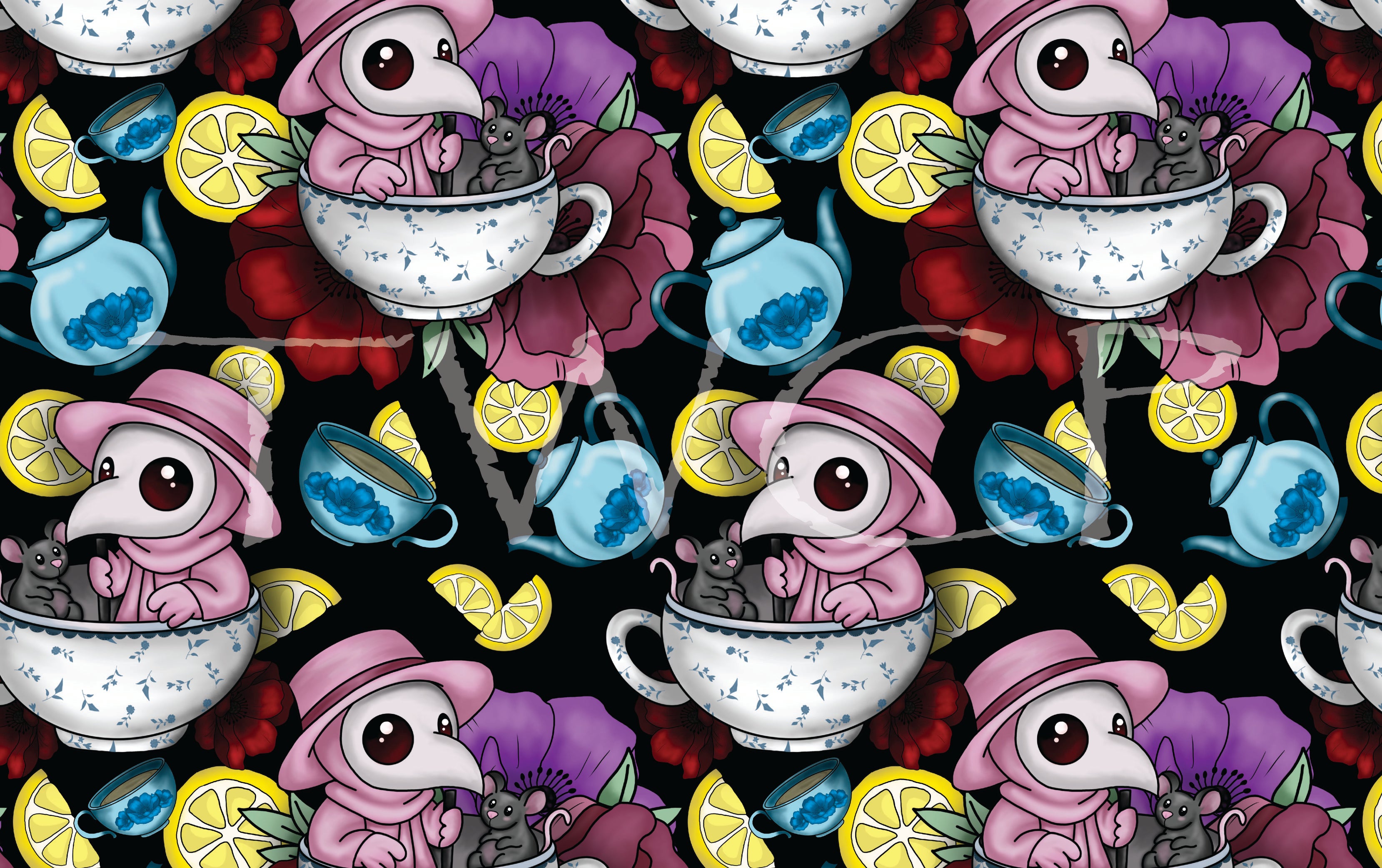 Cauldron & Quill - Tea Party Plague Black