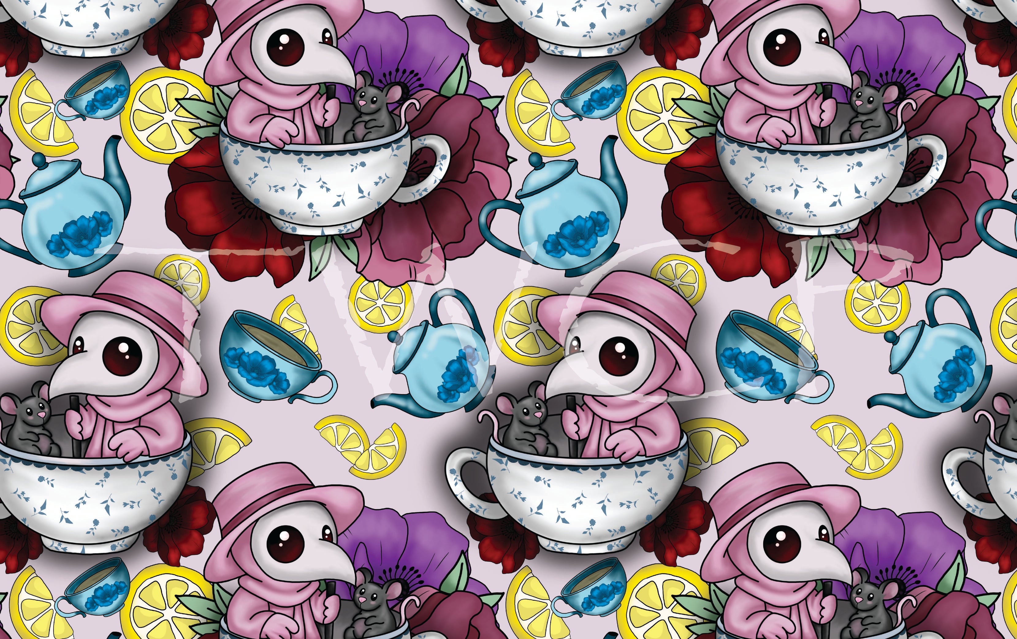 Cauldron & Quill - Tea Party Plague Pink