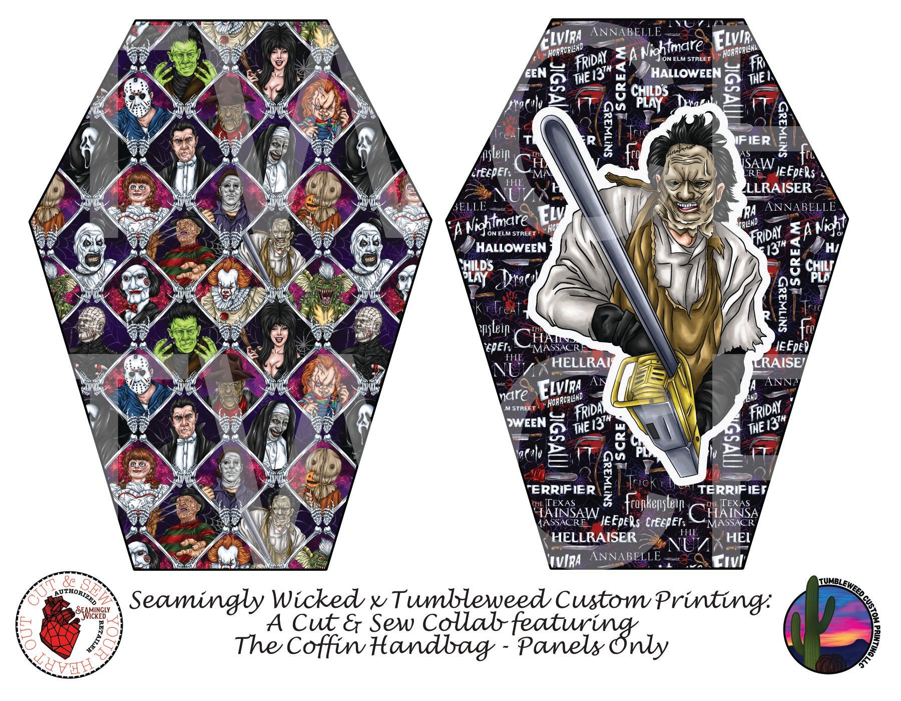 Seamingly Wicked - Coffin Handbag - Chainsaw Killer