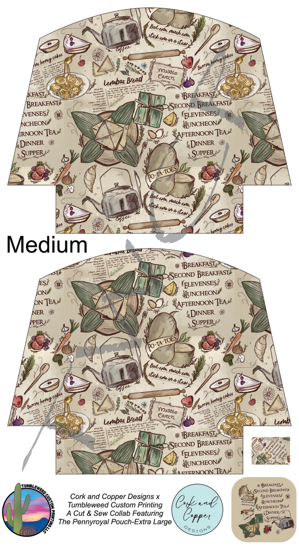 Cork & Copper Designs - The Pennyroyal Pouch - Fight for the Ring Foods