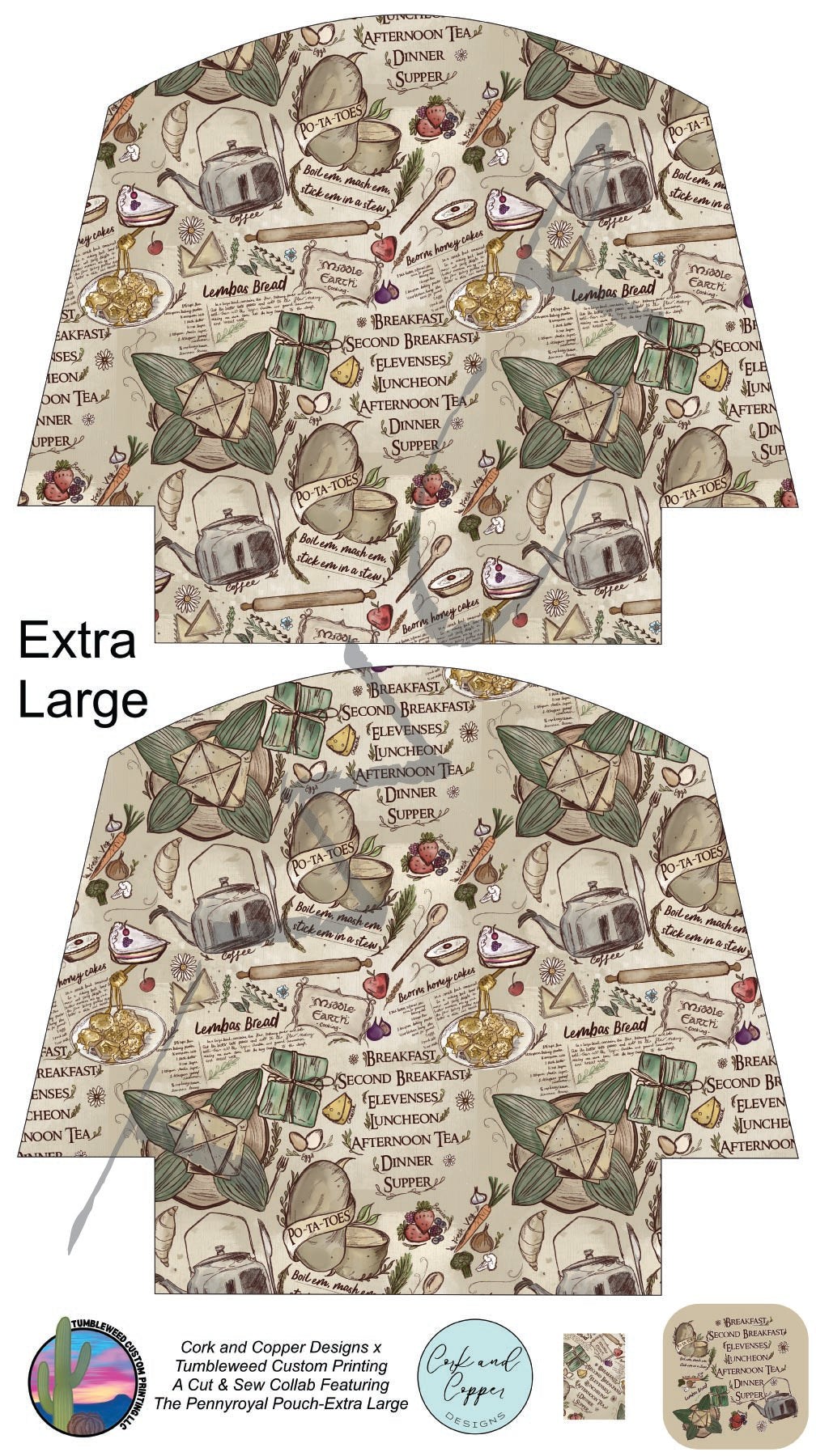 Cork & Copper Designs - The Pennyroyal Pouch - Fight for the Ring Foods