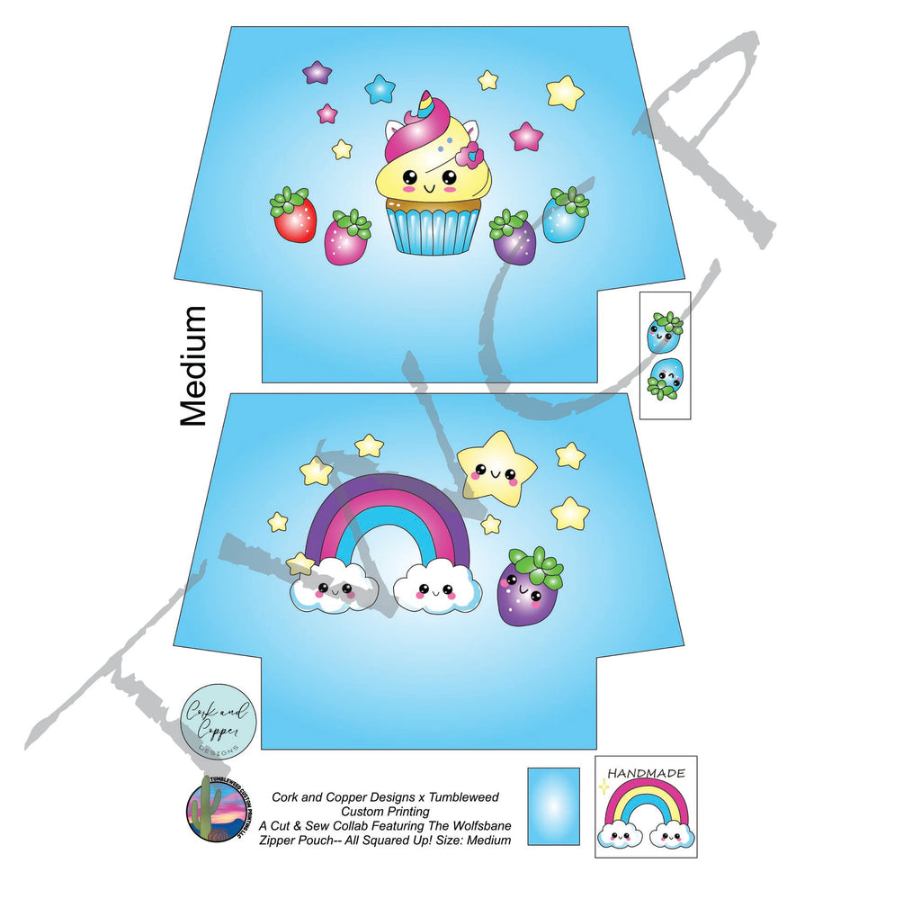 Cork & Copper Designs - The Wolfsbane Zipper Pouch - Cuties (C&CD Exclusive)