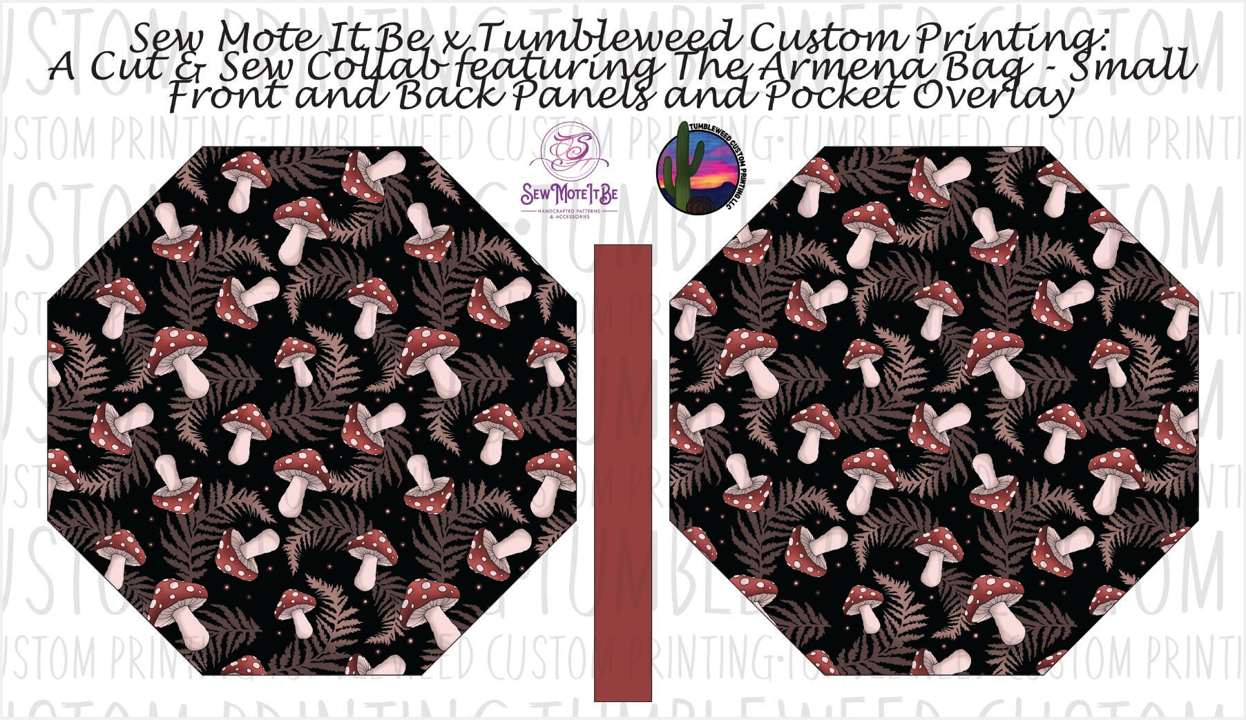 Sew Mote It Be - Armena Octagon Bag - Whimsy Grove Dusk 1