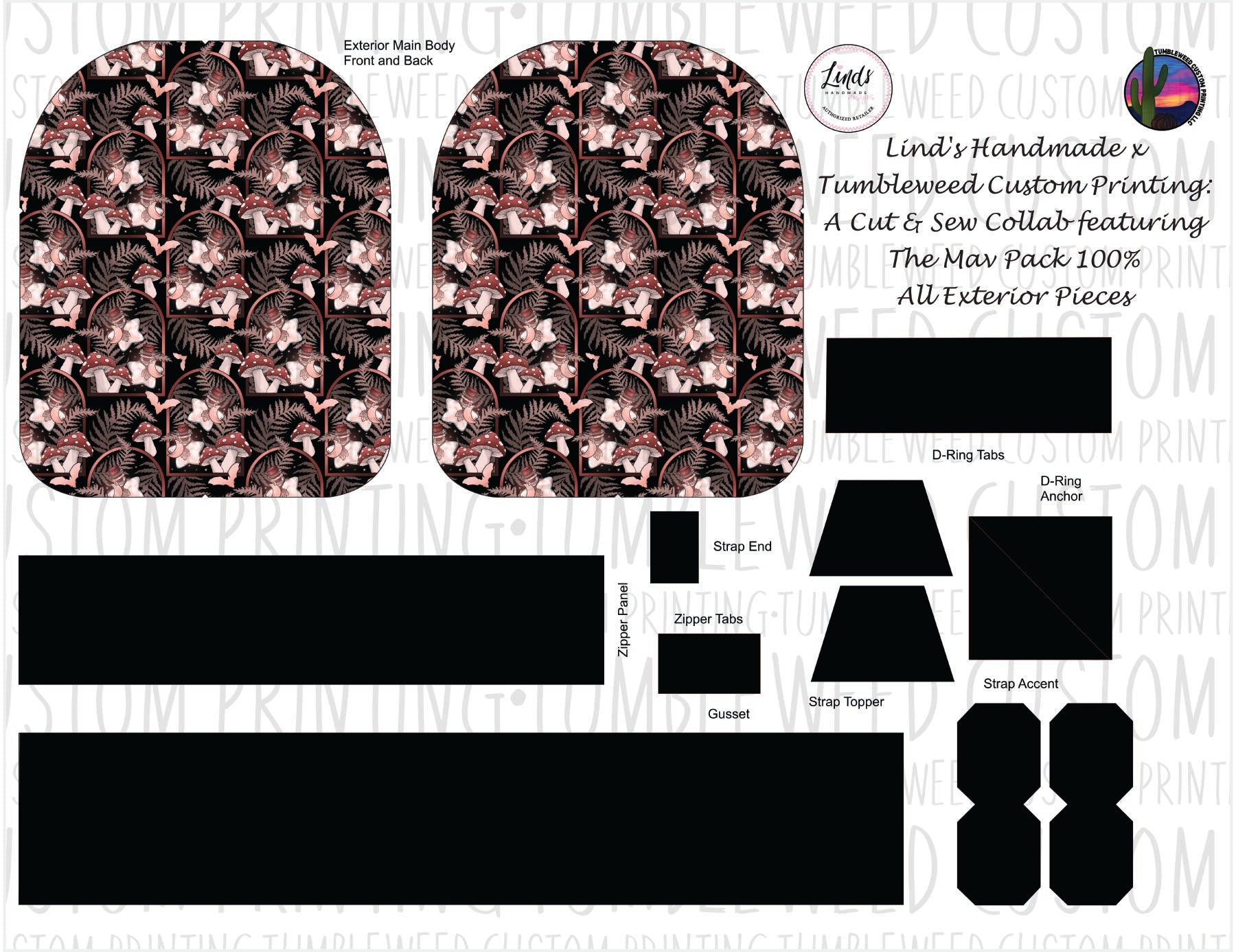 Lind's Handmade - Mav Pack 120% - Whimsy Grove Dusk 2