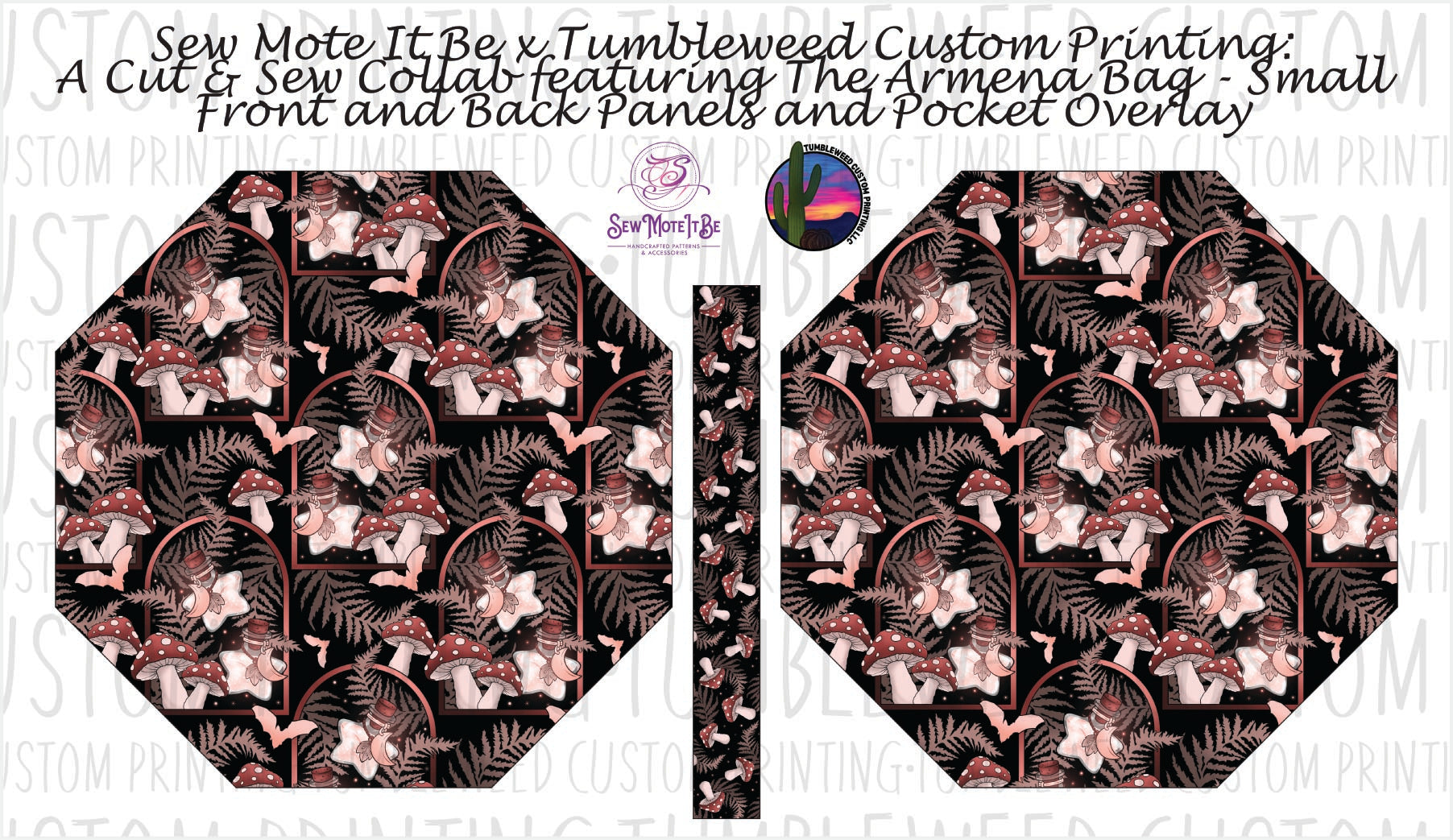 Sew Mote It Be - Armena Octagon Bag - Whimsy Grove Dusk 2