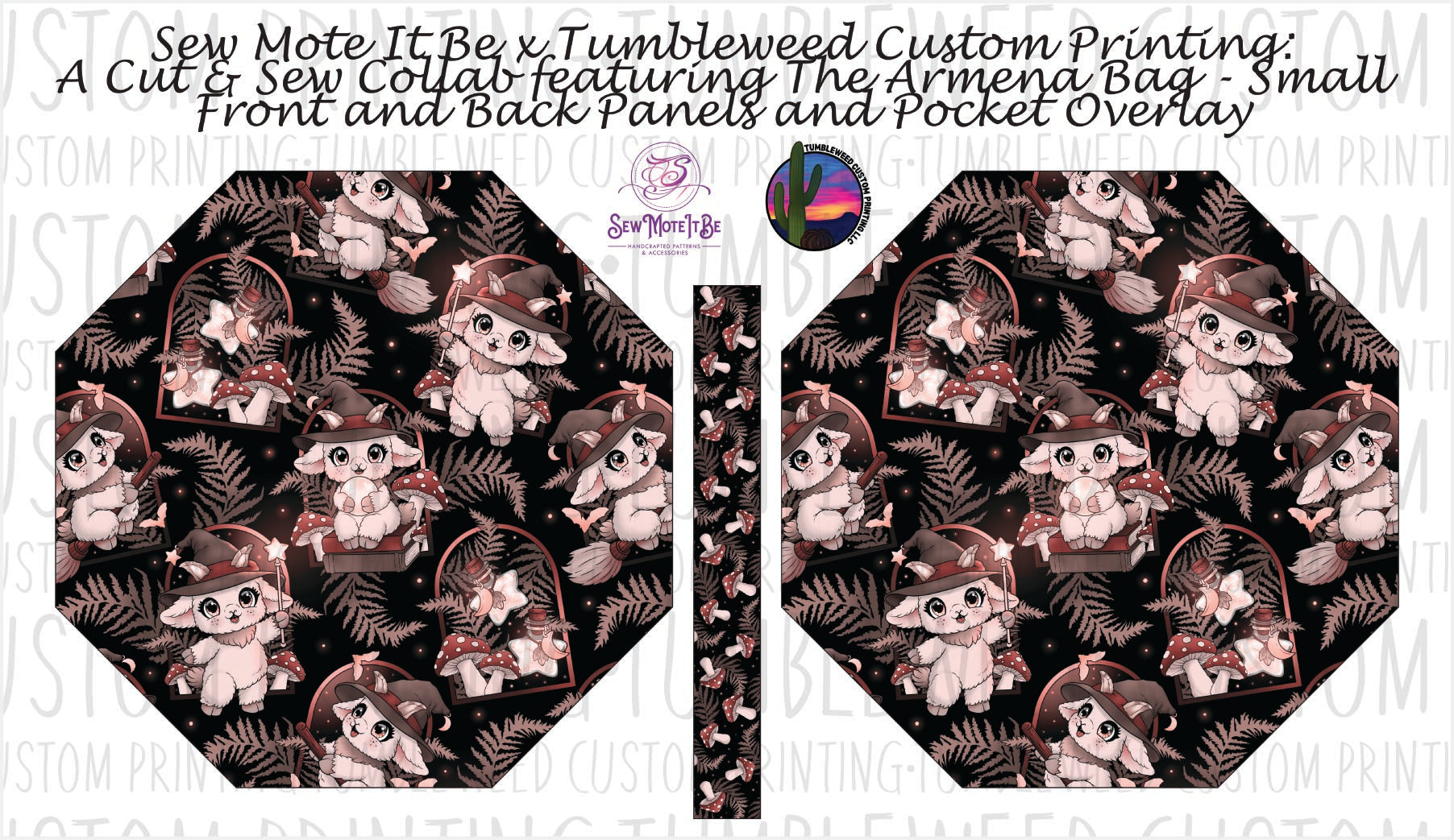 Sew Mote It Be - Armena Octagon Bag - Whimsy Grove Dusk 3