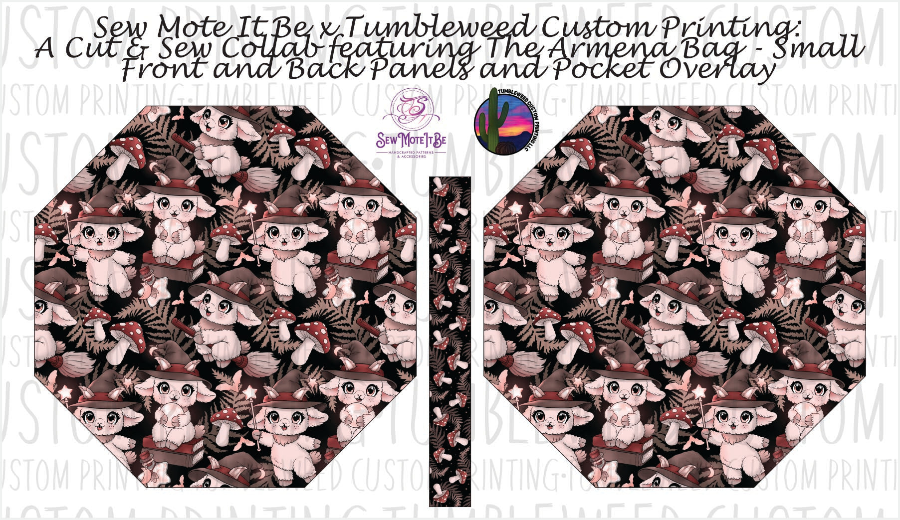 Sew Mote It Be - Armena Octagon Bag - Whimsy Grove Dusk 4