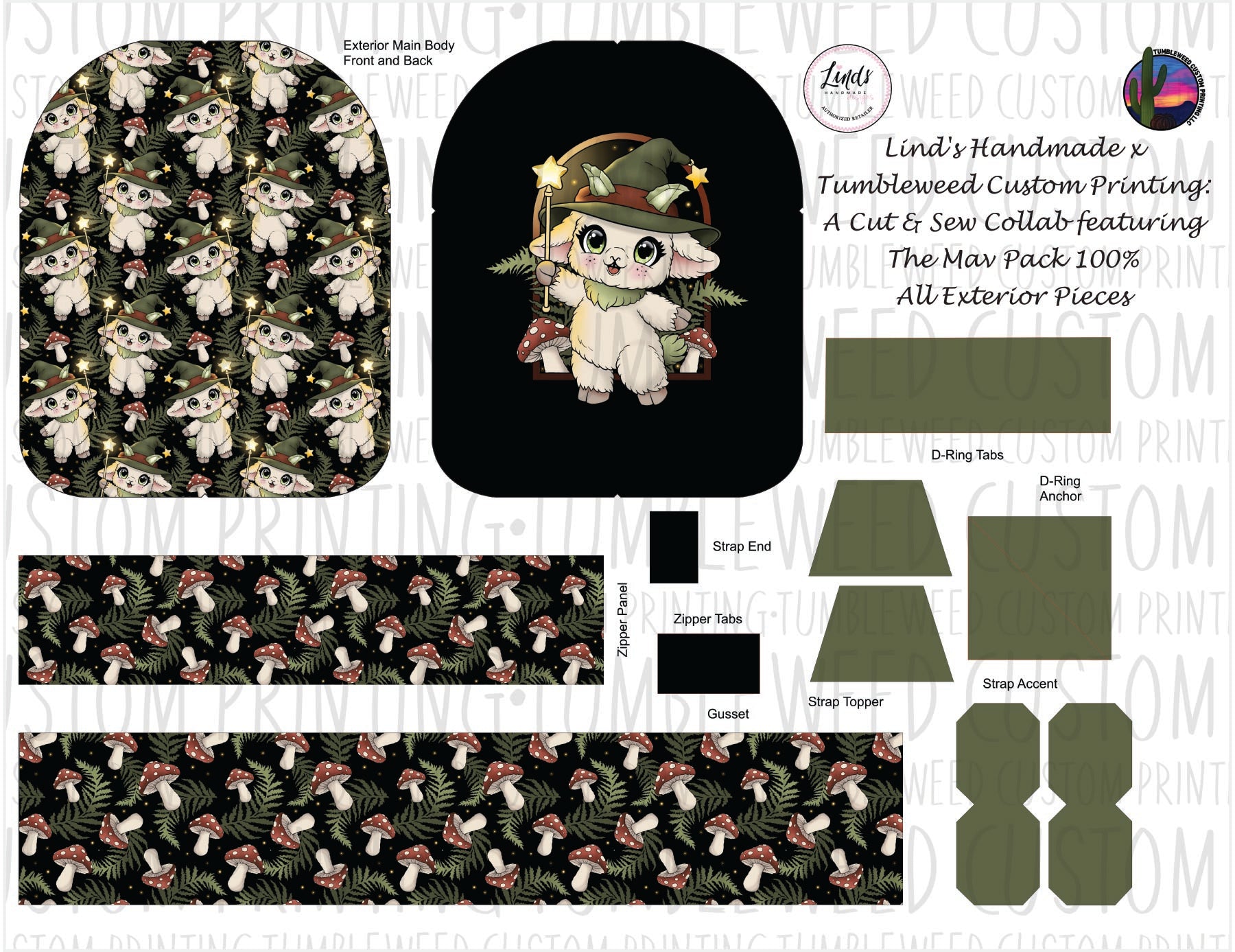 Lind's Handmade - Mav Pack 120% - Whimsy Grove Forest 1