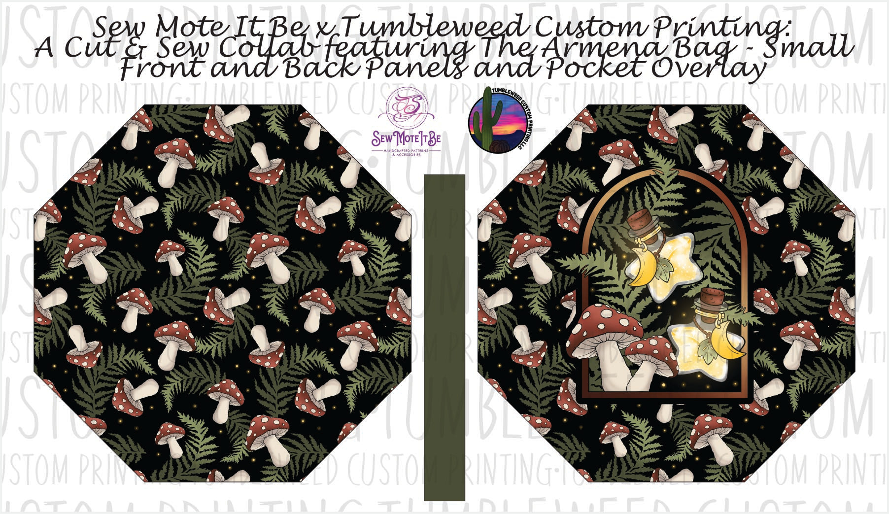 Sew Mote It Be - Armena Octagon Bag - Whimsy Grove Forest 1