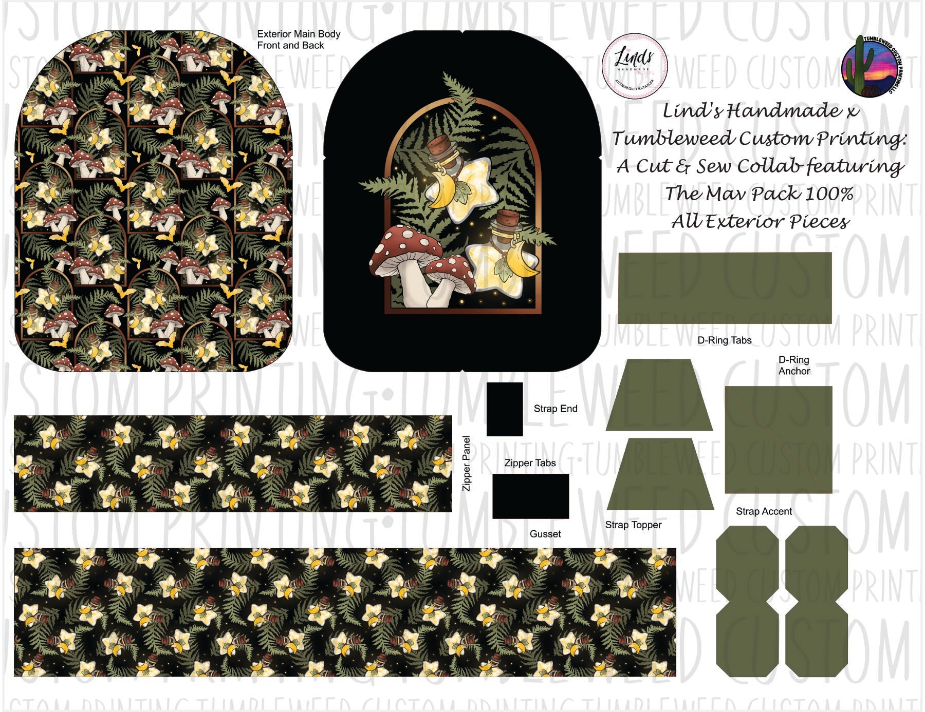 Lind's Handmade - Mav Pack 120% - Whimsy Grove Forest 2