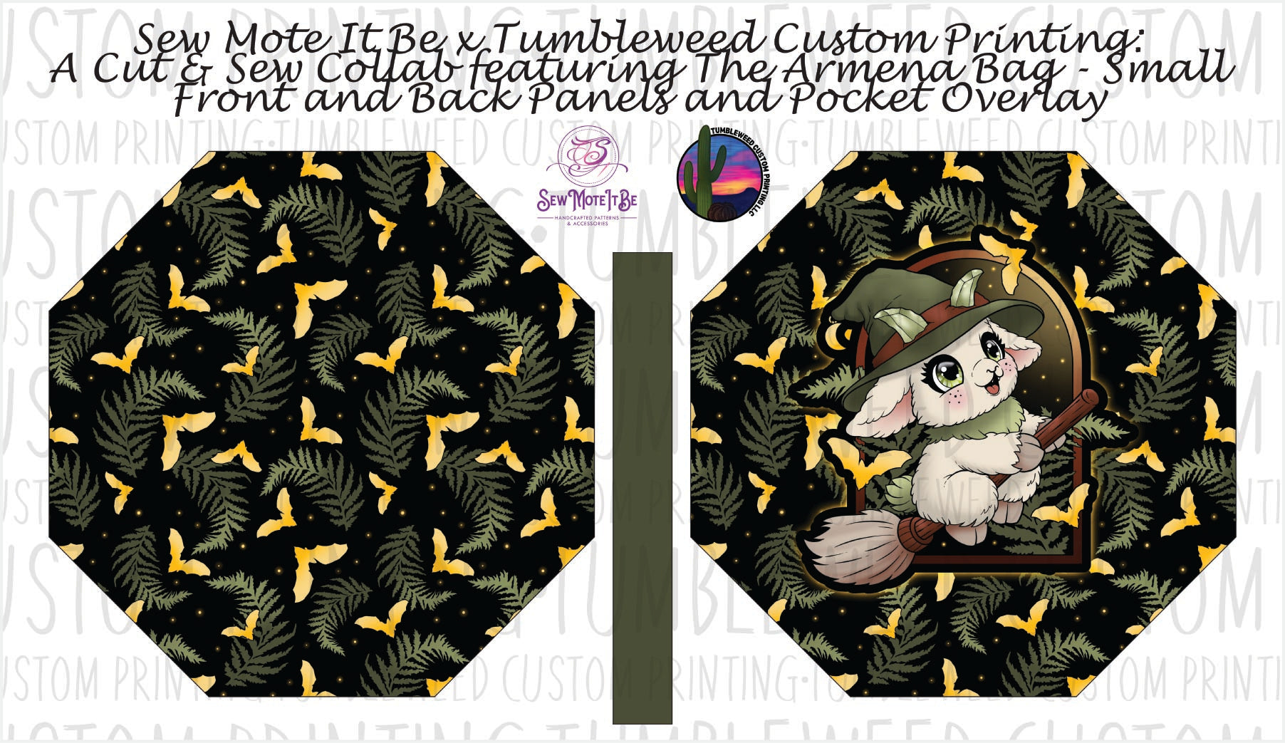 Sew Mote It Be - Armena Octagon Bag - Whimsy Grove Forest 2
