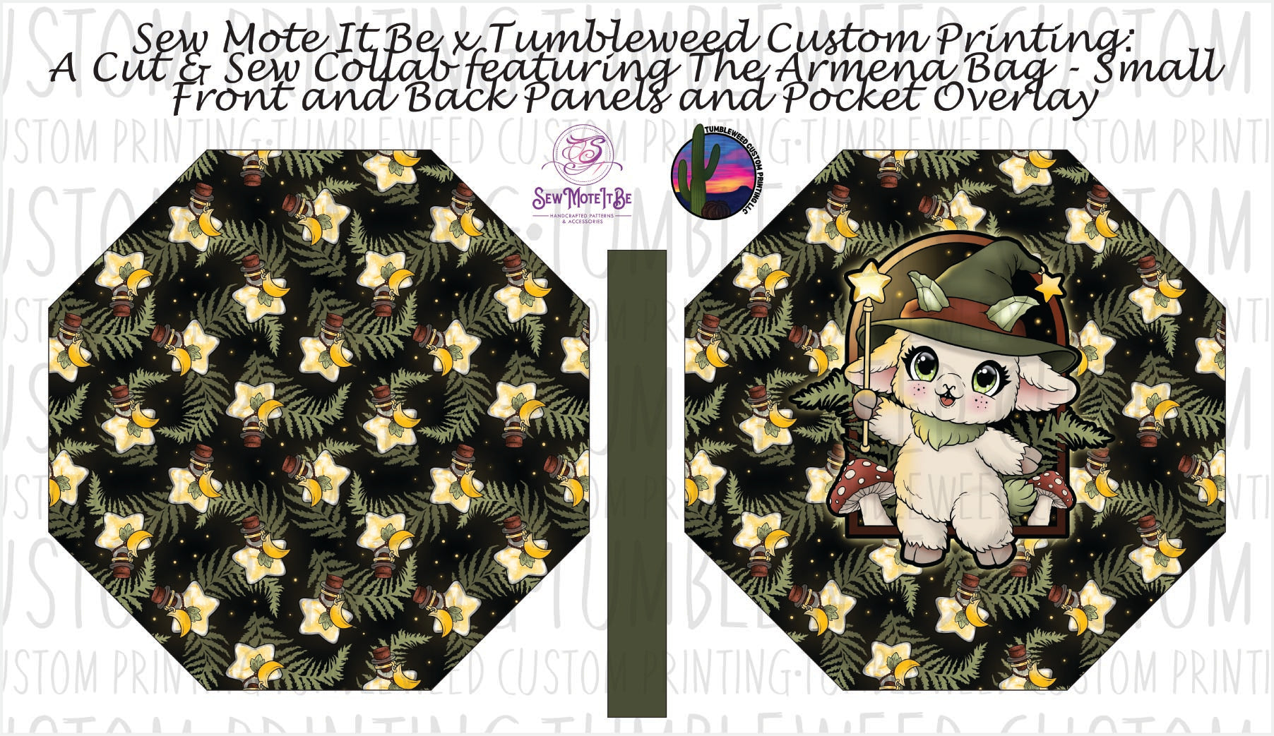 Sew Mote It Be - Armena Octagon Bag - Whimsy Grove Forest 3