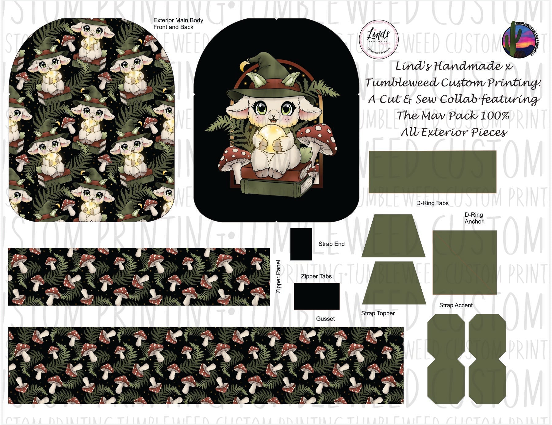 Lind's Handmade - Mav Pack 120% - Whimsy Grove Forest 4