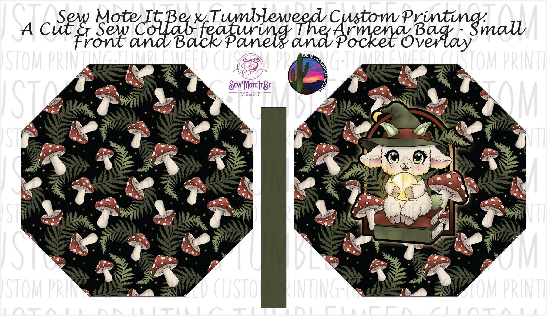 Sew Mote It Be - Armena Octagon Bag - Whimsy Grove Forest 4