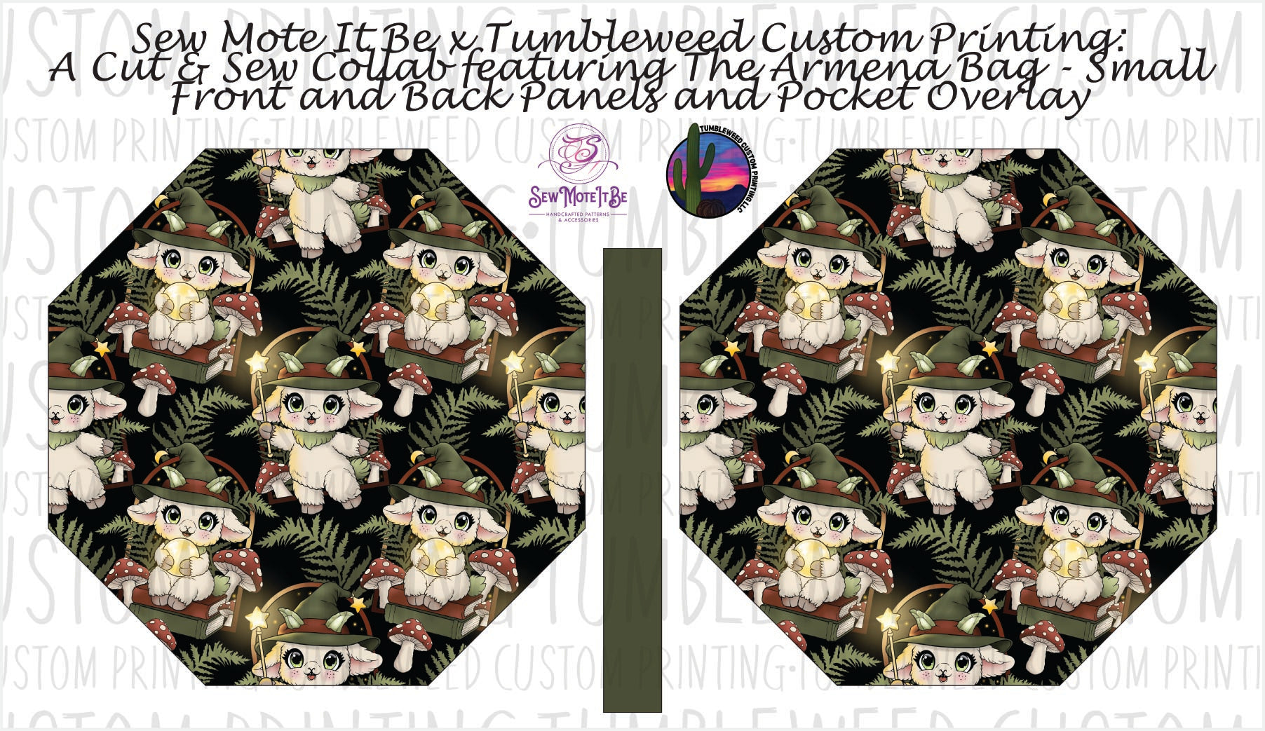 Sew Mote It Be - Armena Octagon Bag - Whimsy Grove Forest 5
