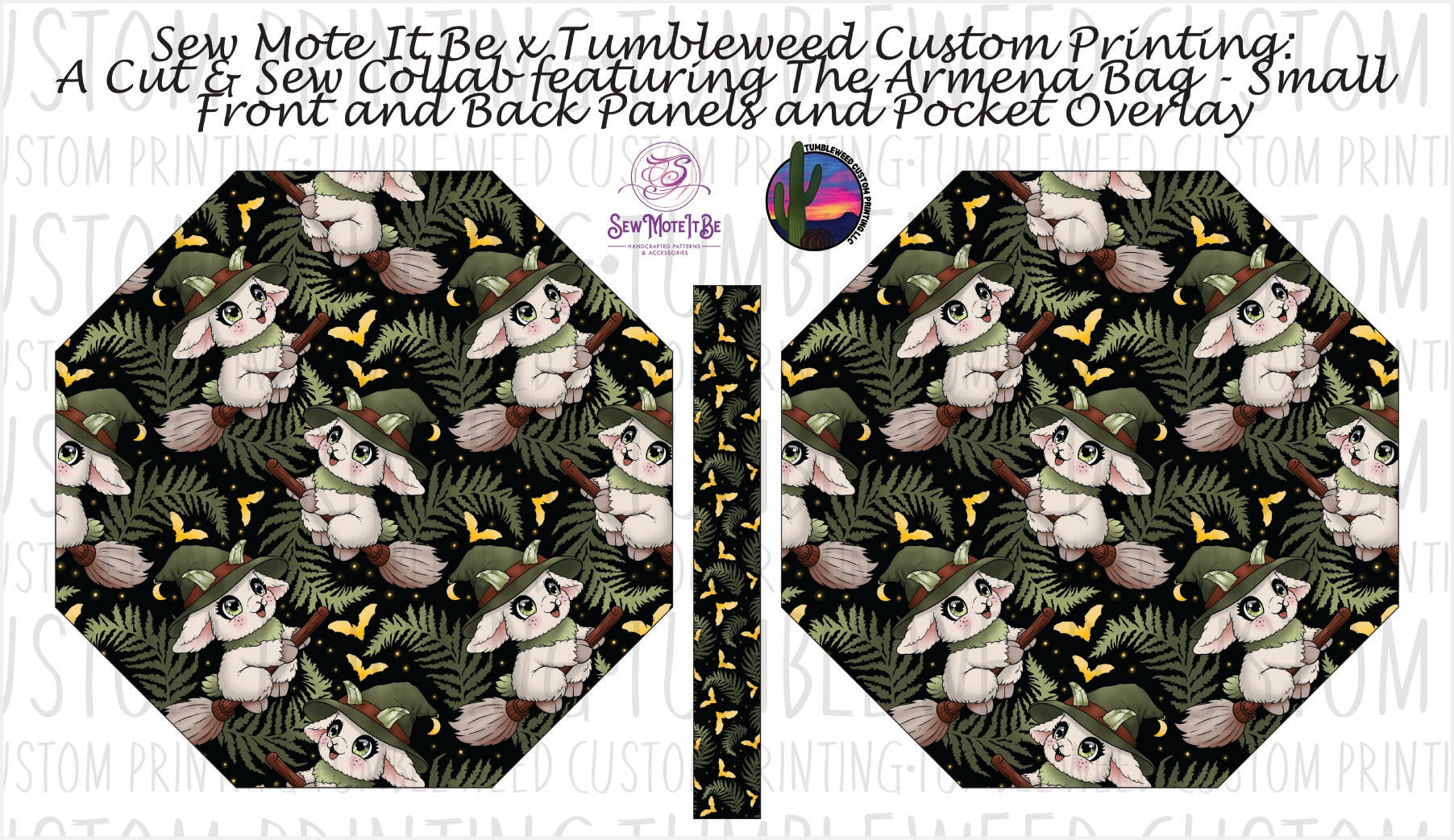 Sew Mote It Be - Armena Octagon Bag - Whimsy Grove Forest 6
