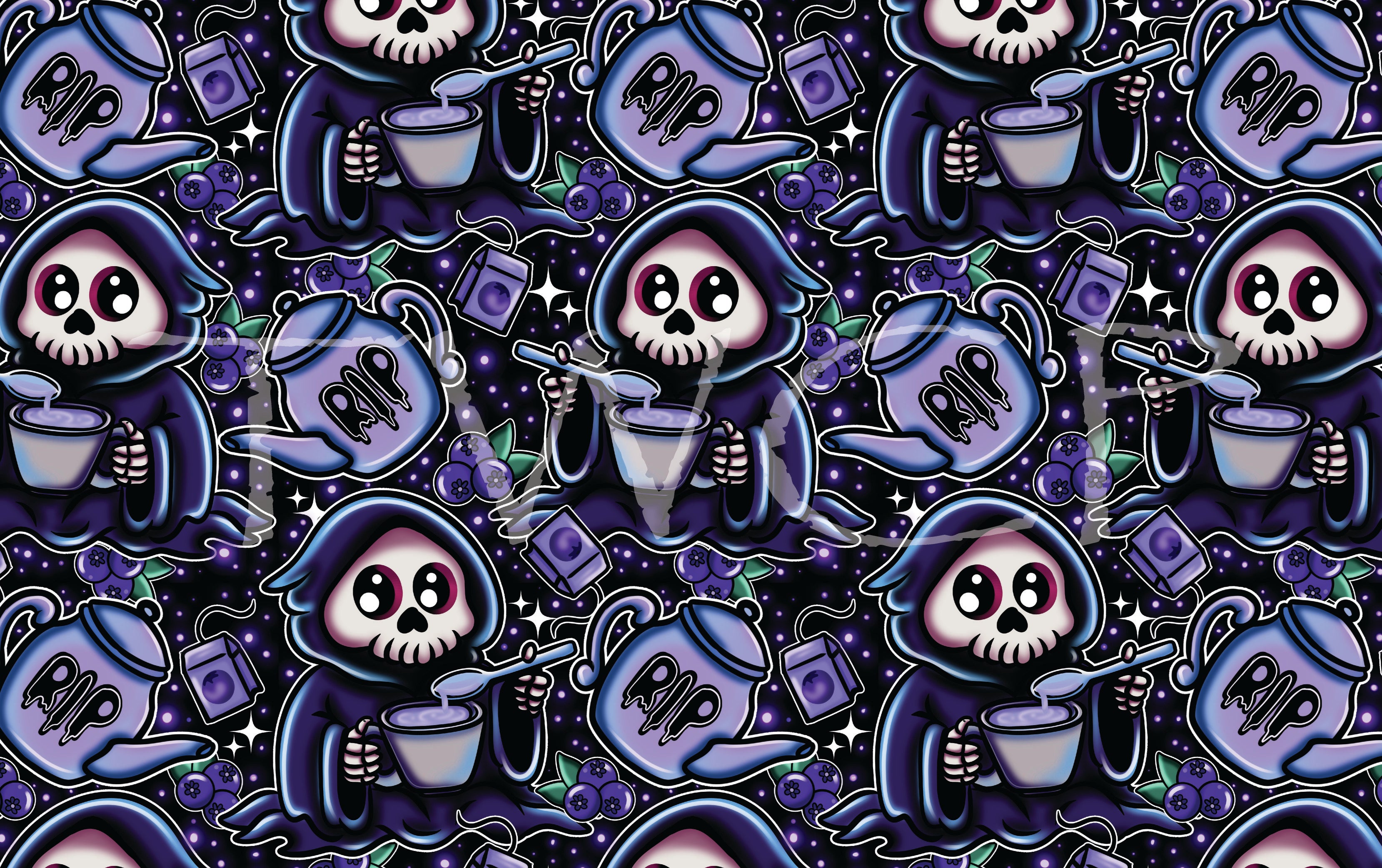 Illuminated Ink Digitals - Tea Party Grim Buried