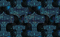 Inspired Design Illustrations - Viking Hammer Blue