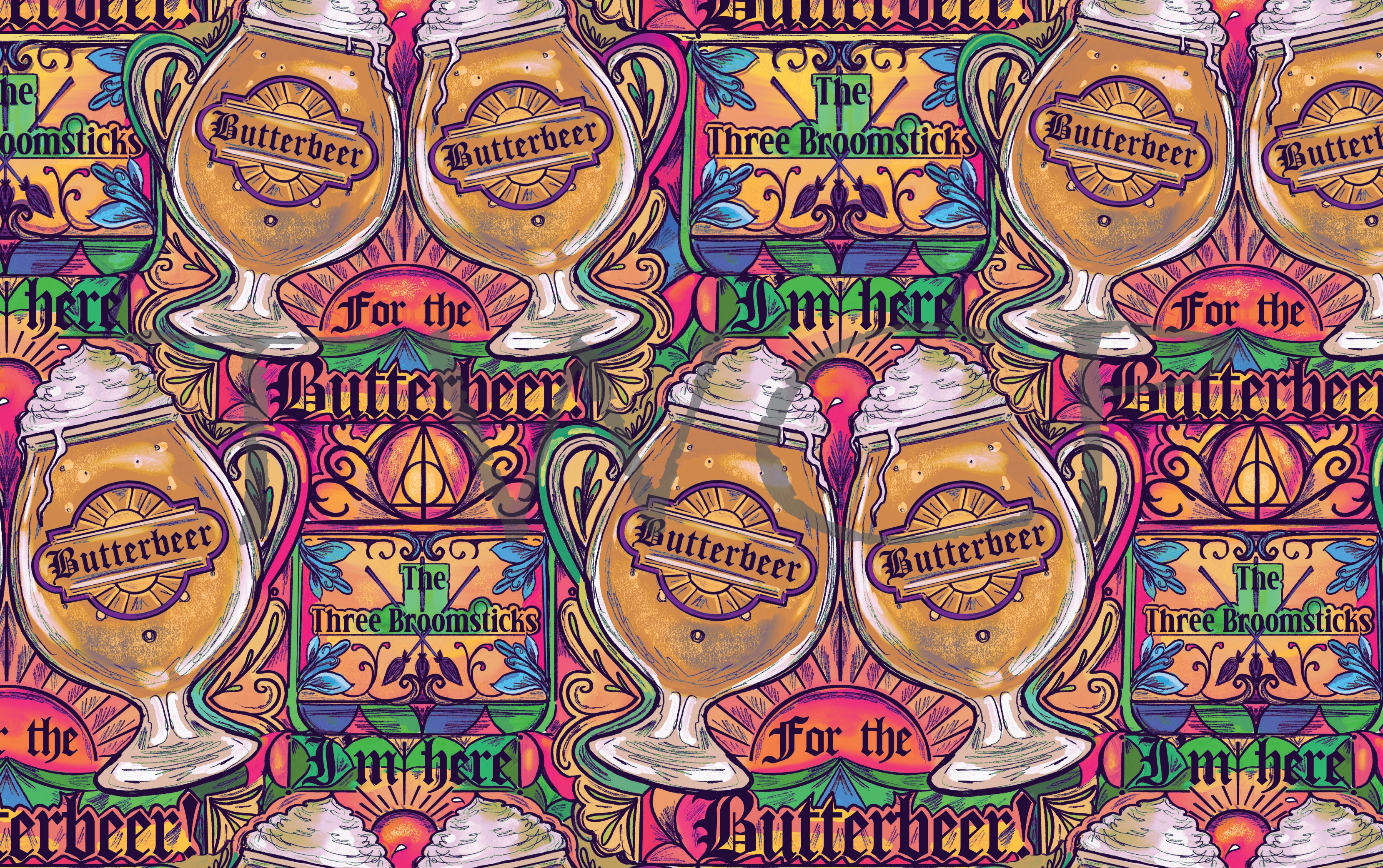 Inspired Design Illustrations - HP Butterbeer
